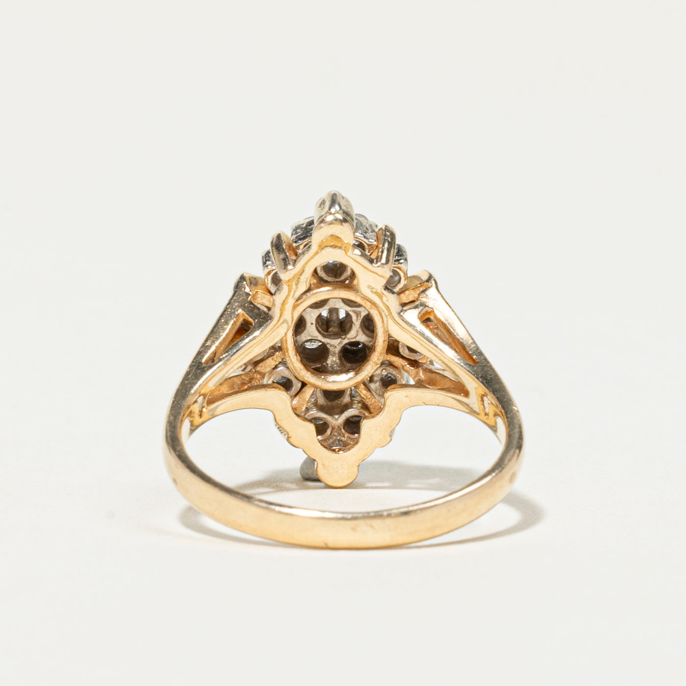 Diamond Marquise Cluster Ring | 0.87ctw | SZ 7.25