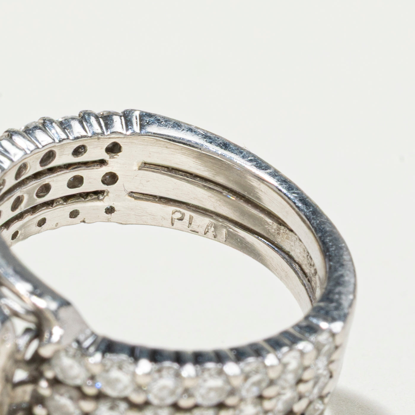 950 Platinum Princess Cut Diamond Halo Ring | 2.47ctw | SZ 5.25