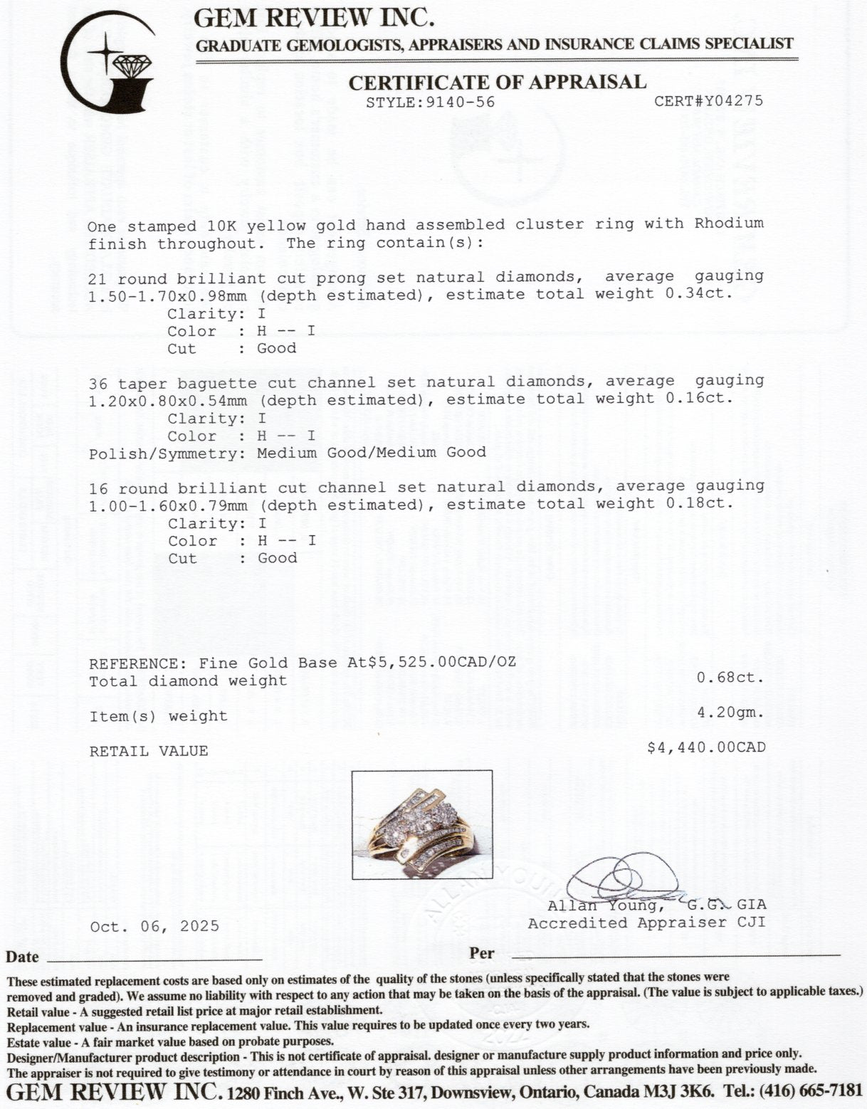 Diamond Clusters Bypass Ring | 0.68ctw | SZ 7