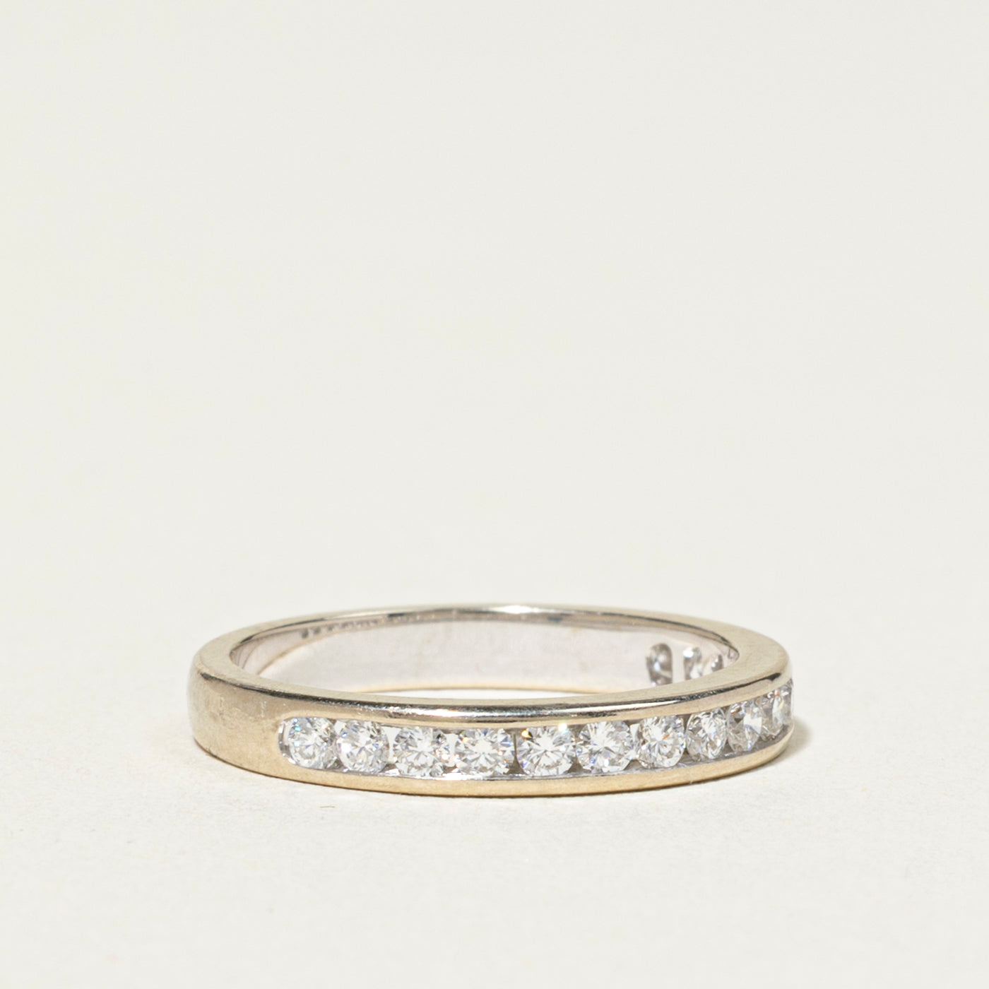 18k Semi Eternity Diamond Band | 0.36ctw | 2mm | SZ 4