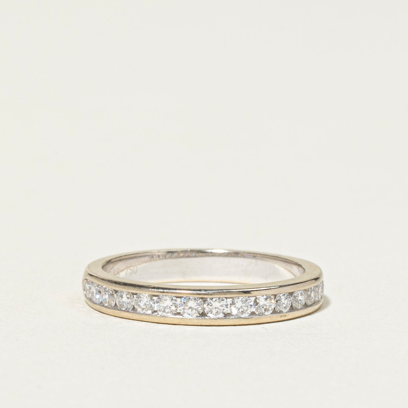 18k Semi Eternity Diamond Band | 0.36ctw | 2mm | SZ 4