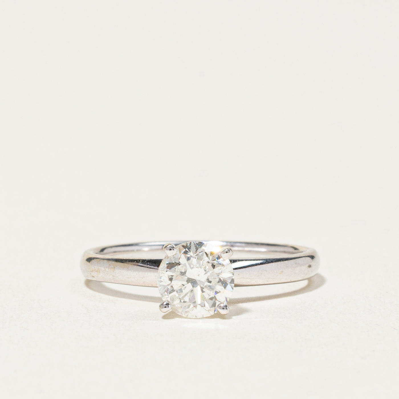 Round Brilliant Cut Solitaire Diamond Ring | 1.00ct I1 J | SZ 6.75