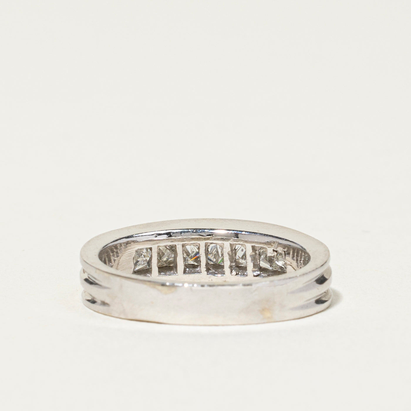 Channel Set Princess Cut Diamond Band | 0.87ctw | 5mm | SZ 6.5