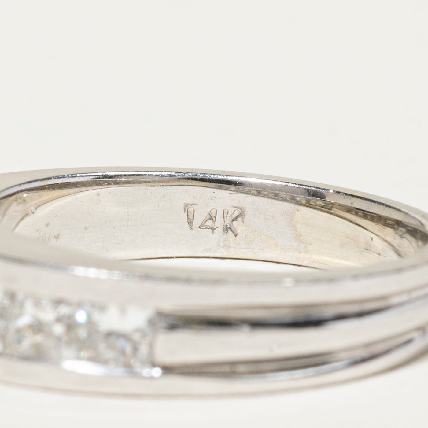 Channel Set Princess Cut Diamond Band | 0.87ctw | 5mm | SZ 6.5