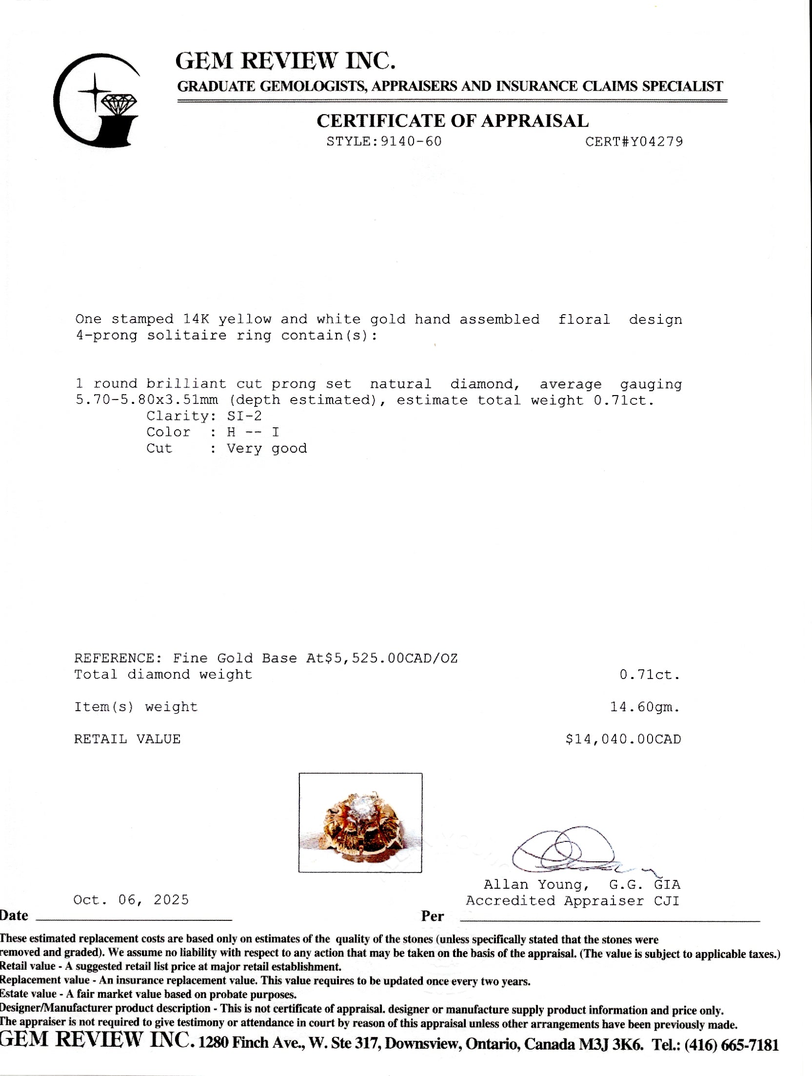 Diamond Tulip Cocktail Ring | 0.71ct | SZ 7