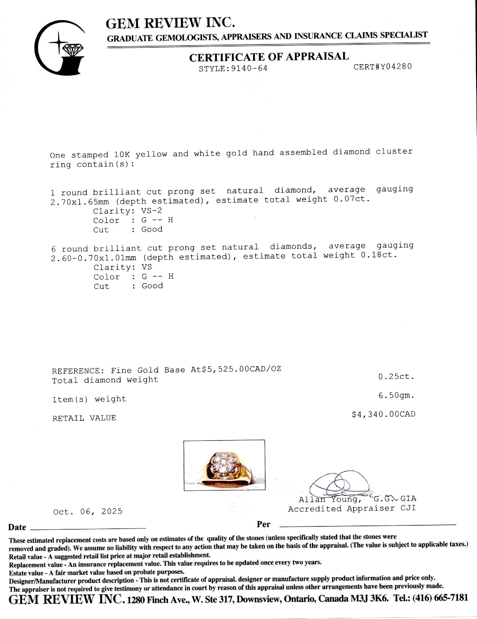 Diamond Daisy Cluster Chunky Ring | 0.25ct | SZ 10