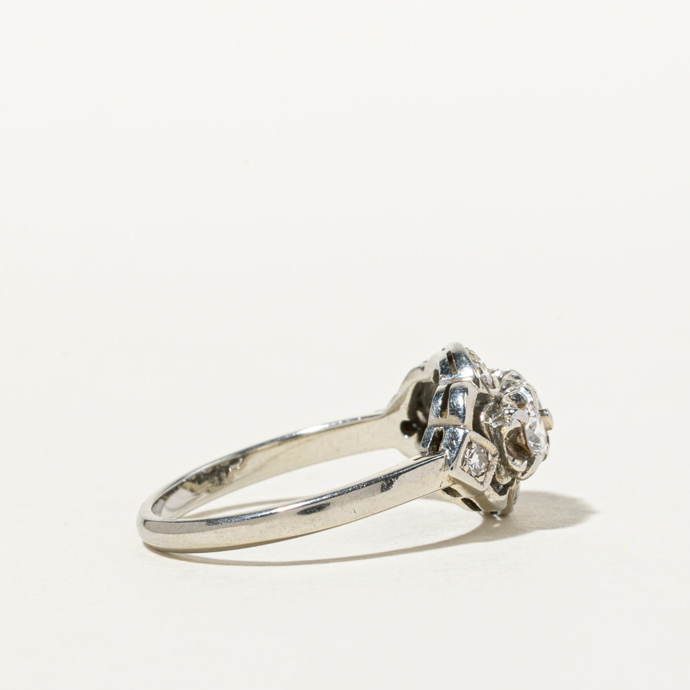 'Birks' Vintage 18k Three Stone Diamond Ring | 0.55ctw | SZ 6