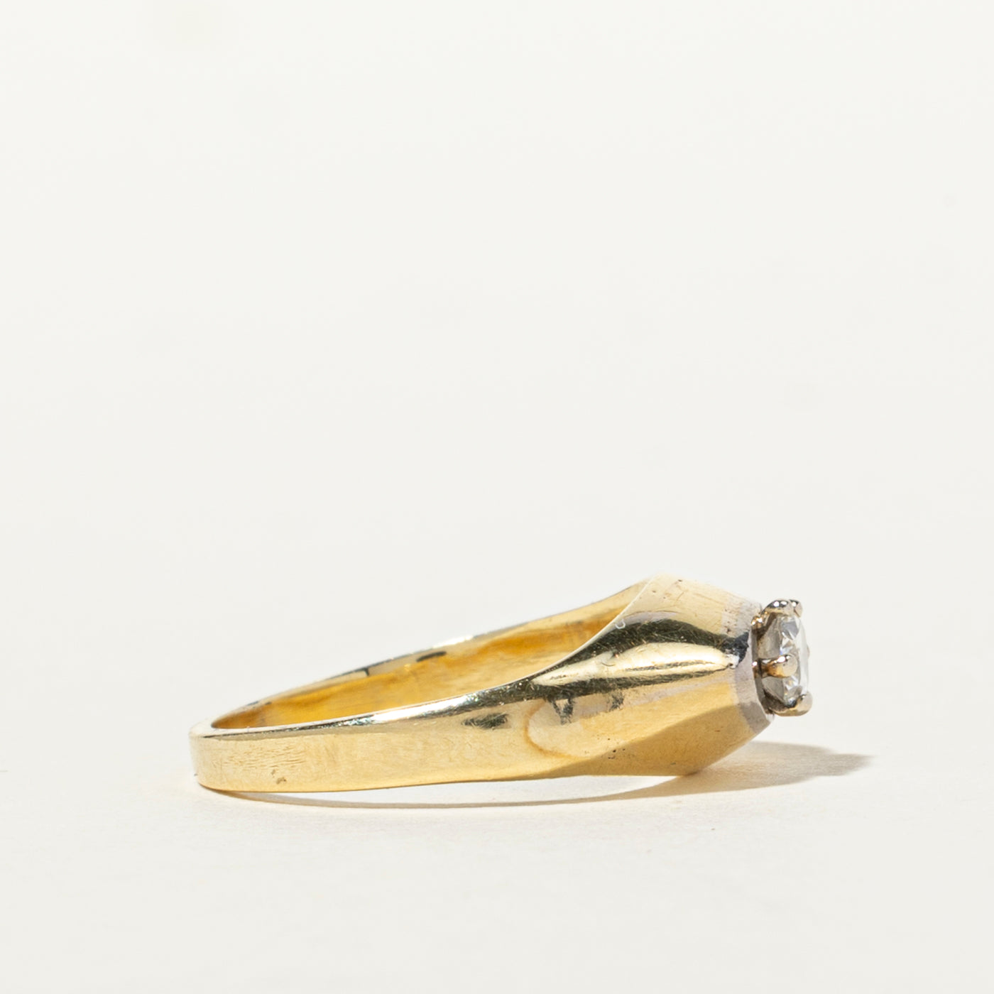 East West Oval Cut Diamond Petite Ring | 0.21ct | SZ 3.75
