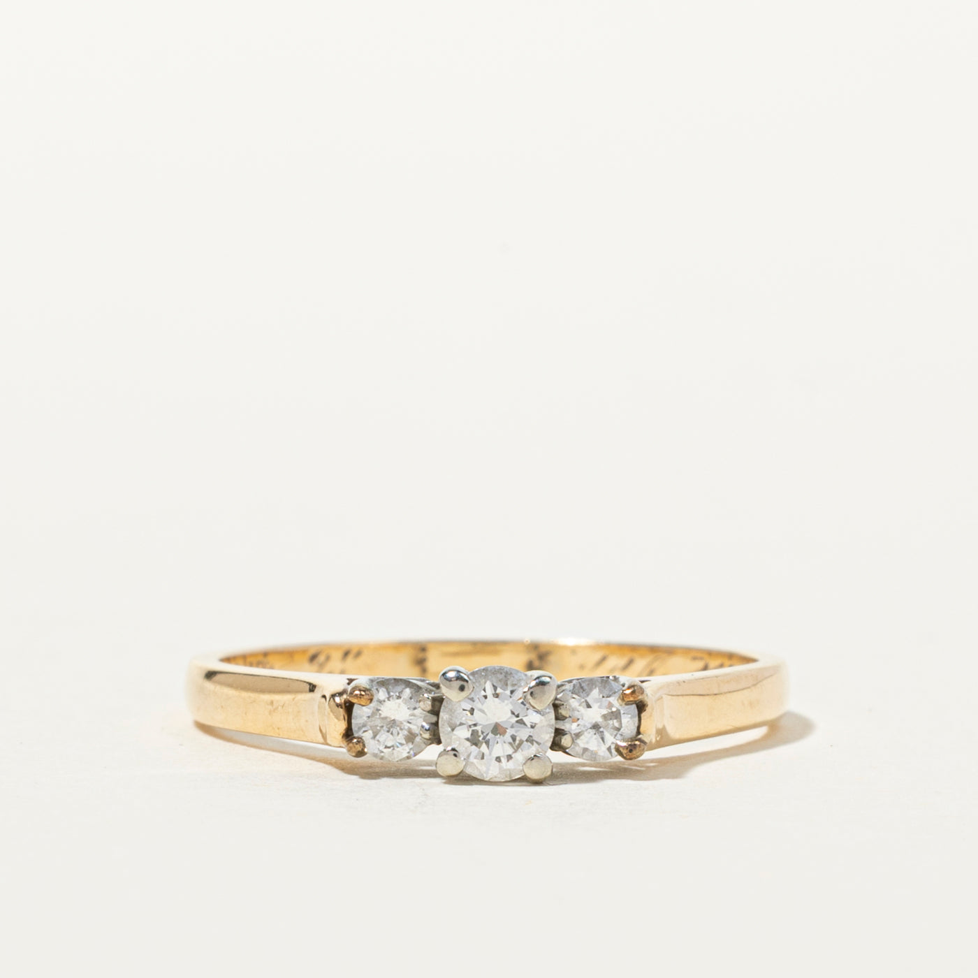 Three Stone Diamond Ring | 0.33ctw | SZ 7.75