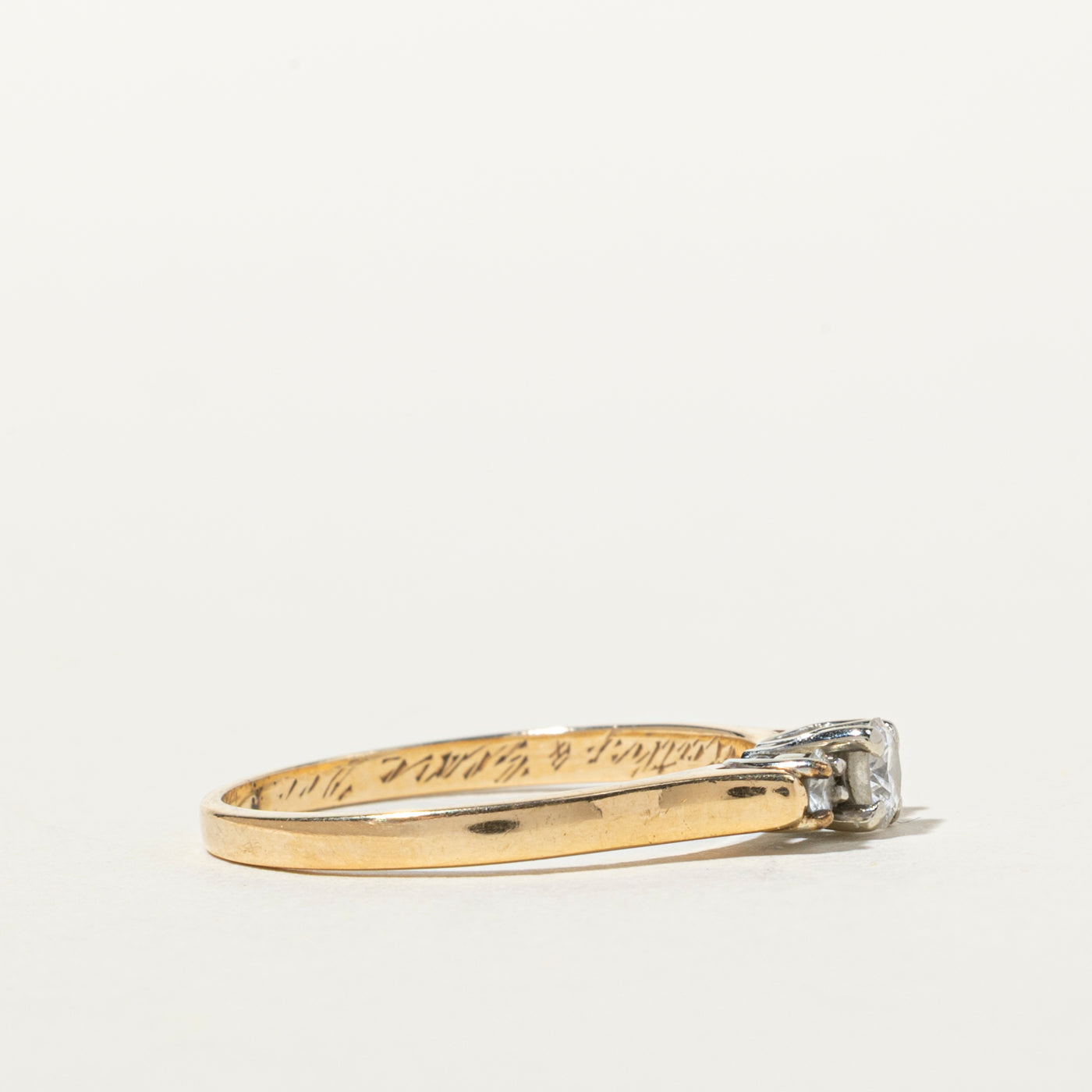 Three Stone Diamond Ring | 0.33ctw | SZ 7.75