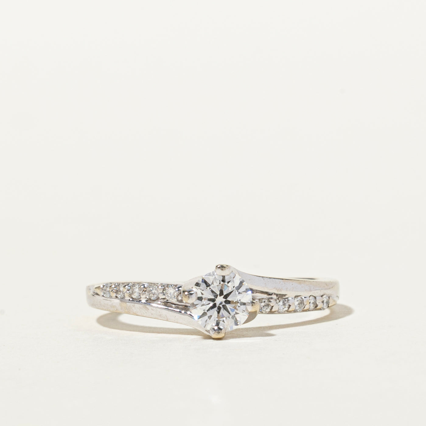 Diamond Bypass Petite Ring | 0.39ctw | SZ 3.5