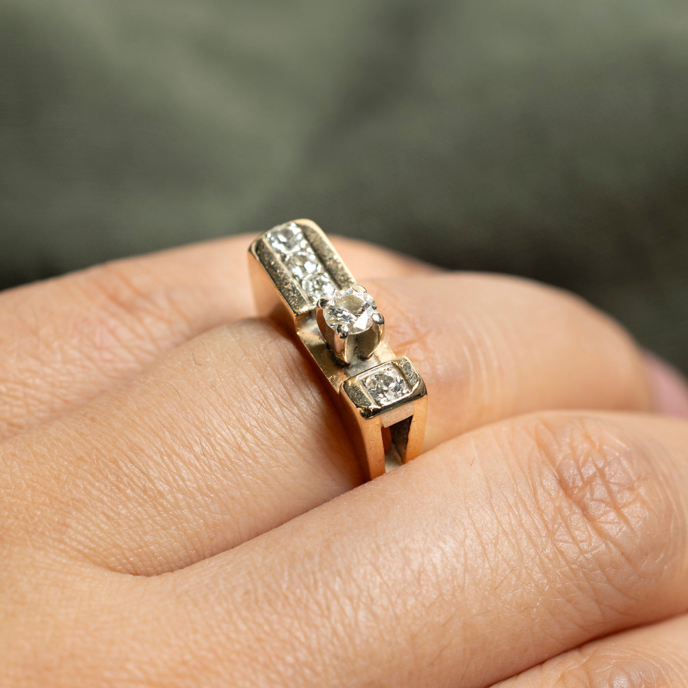 Five Stone Old European Cut Diamond Ring | 0.48ctw | SZ 5.25
