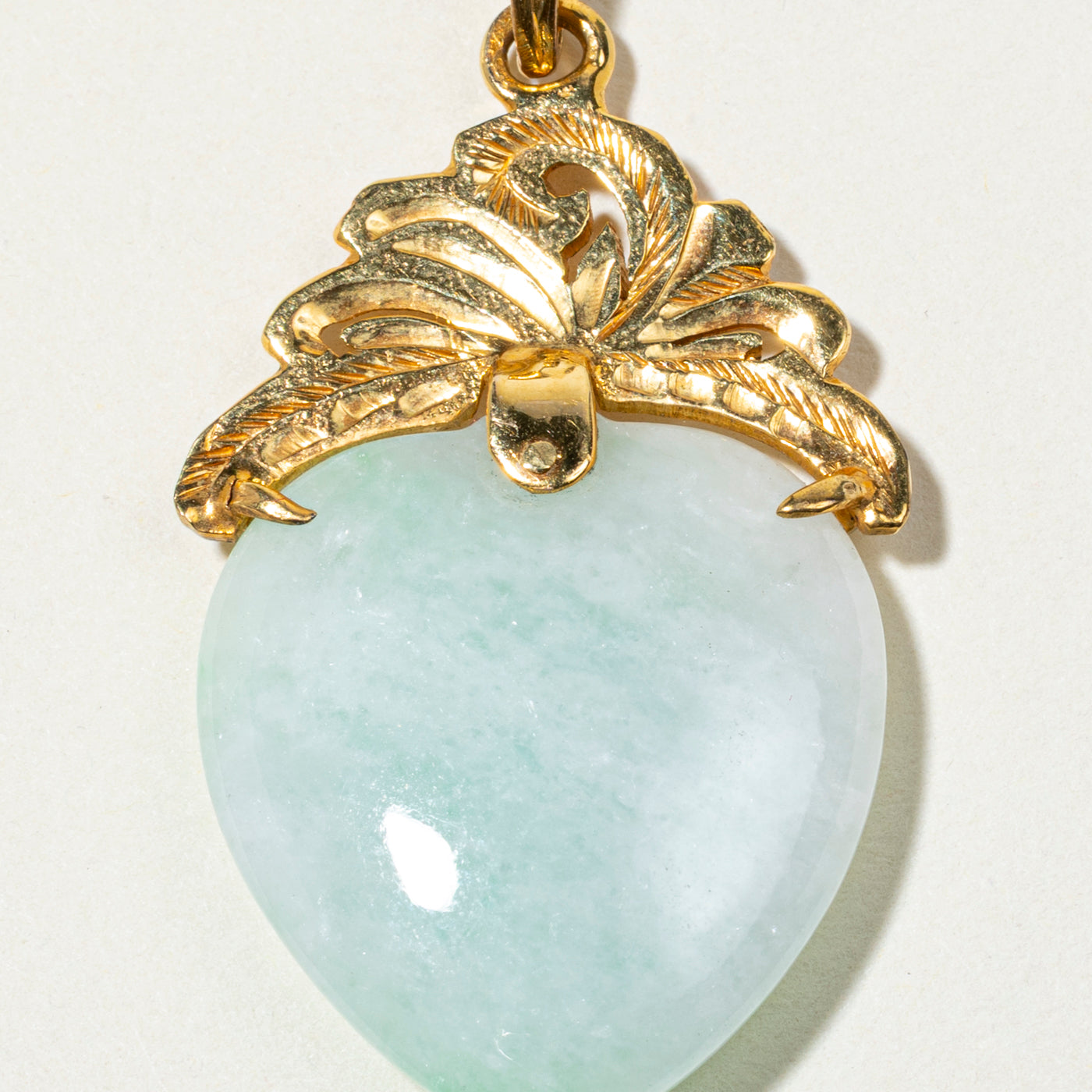 Jade Pear Shaped Large Pendant | 26.70ct
