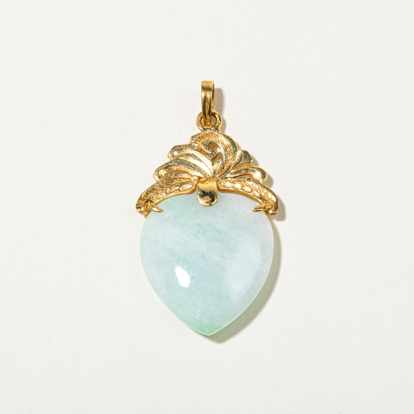 Jade Pear Shaped Large Pendant | 26.70ct