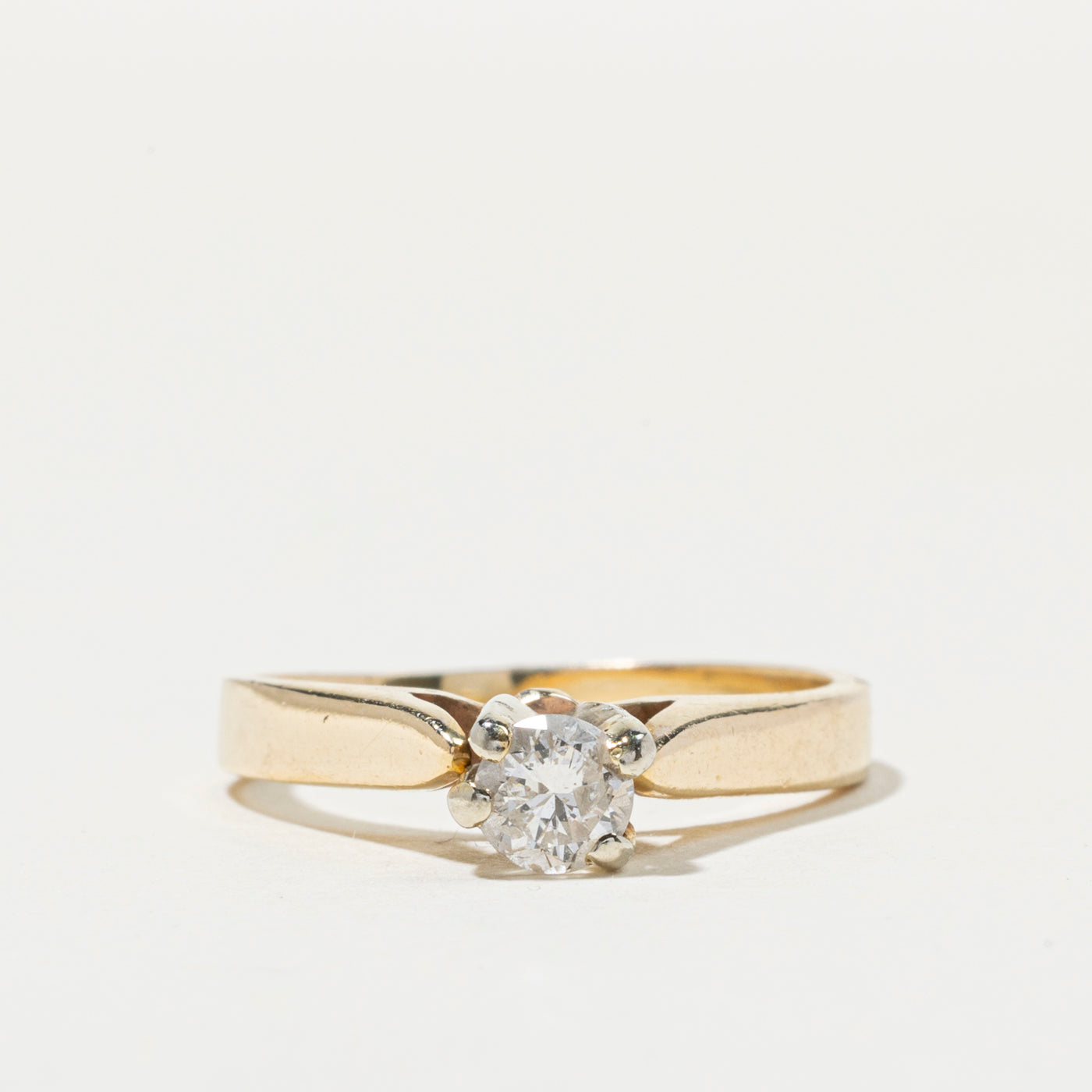 Solitaire High Set Diamond Ring | 0.30ct | SZ 5.5