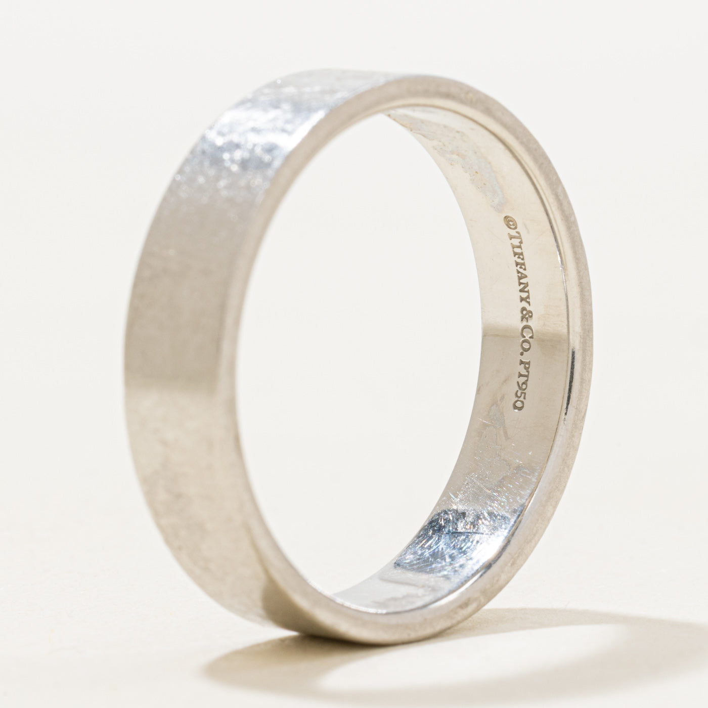 'Tiffany & Co' The Charles Tiffany Setting Satin Finish Ring | 5mm | SZ 13.0 |