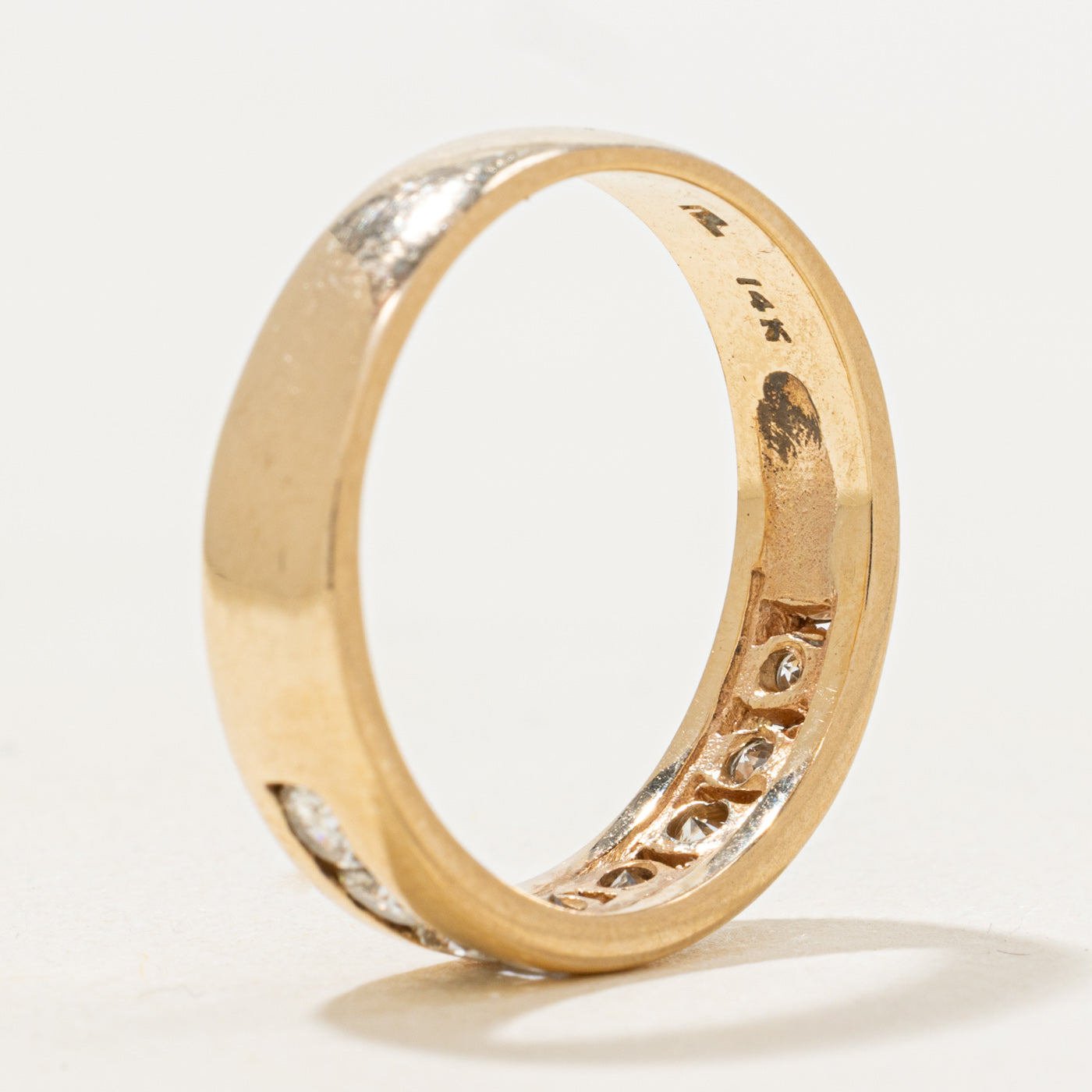 Channel Set Semi Eternity Diamond Band | 0.8ctw | SZ 8.25 |