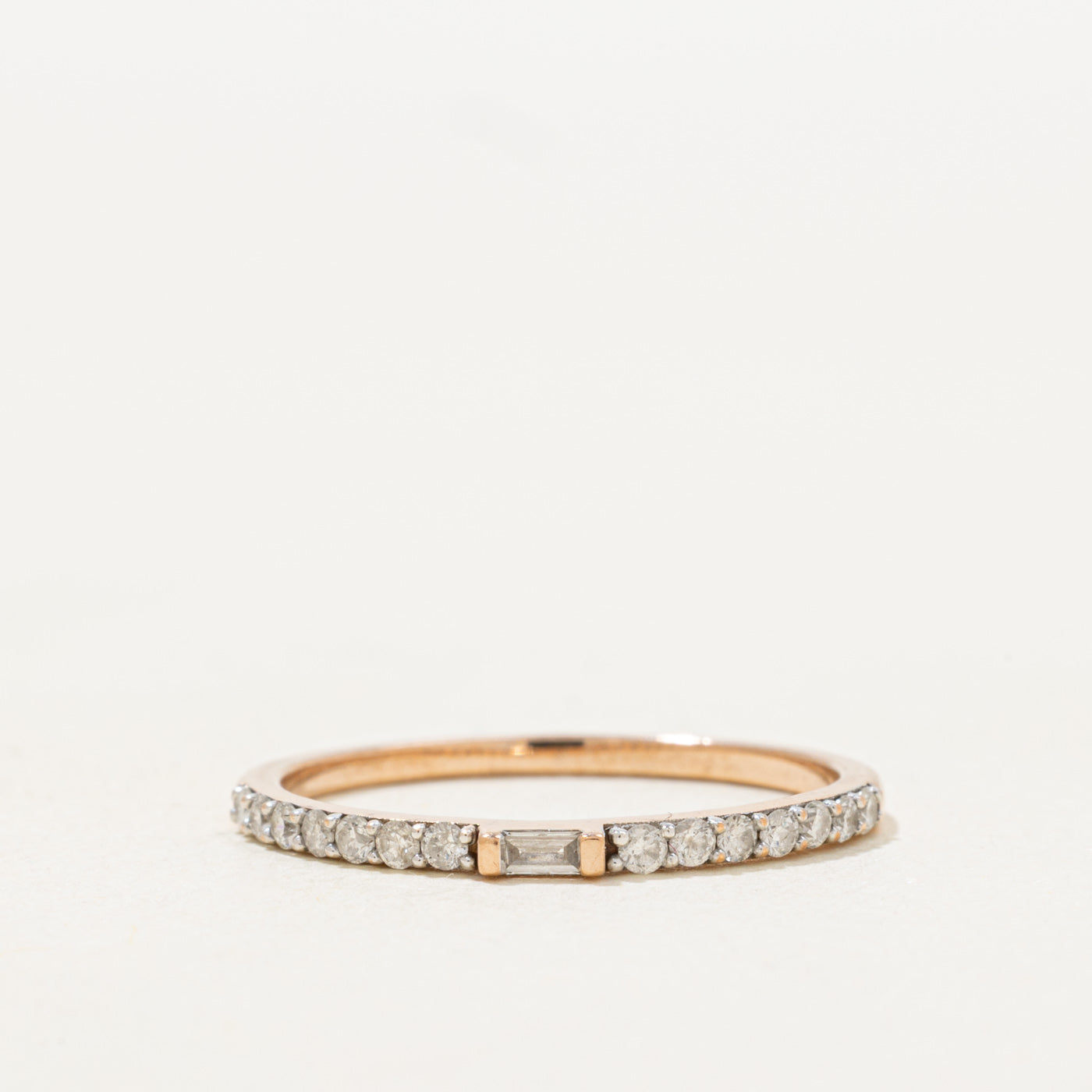 Semi Eternity Diamond Thin Stacking Band | 0.2ctw | 1.55mm | SZ 7.0 |
