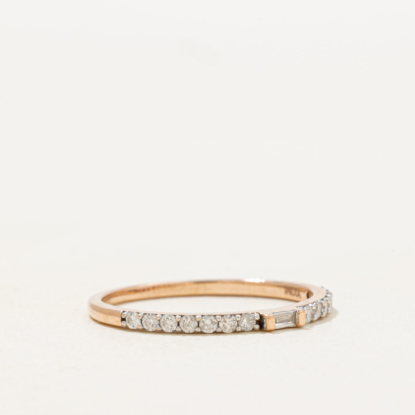 Semi Eternity Diamond Thin Stacking Band | 0.2ctw | 1.55mm | SZ 7.0 |
