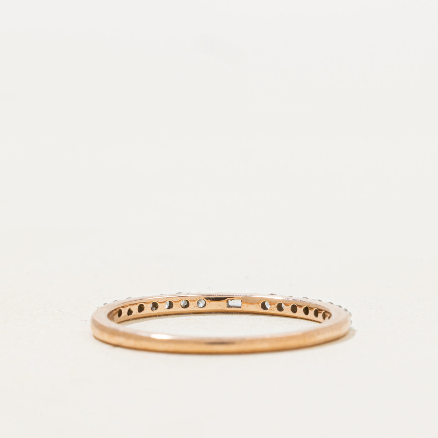 Semi Eternity Diamond Thin Stacking Band | 0.2ctw | 1.55mm | SZ 7.0 |