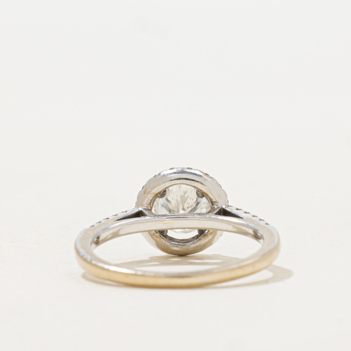Diamond Halo Engagement Ring | 0.75ct S12 G, 0.31ctw | SZ 5.0 |