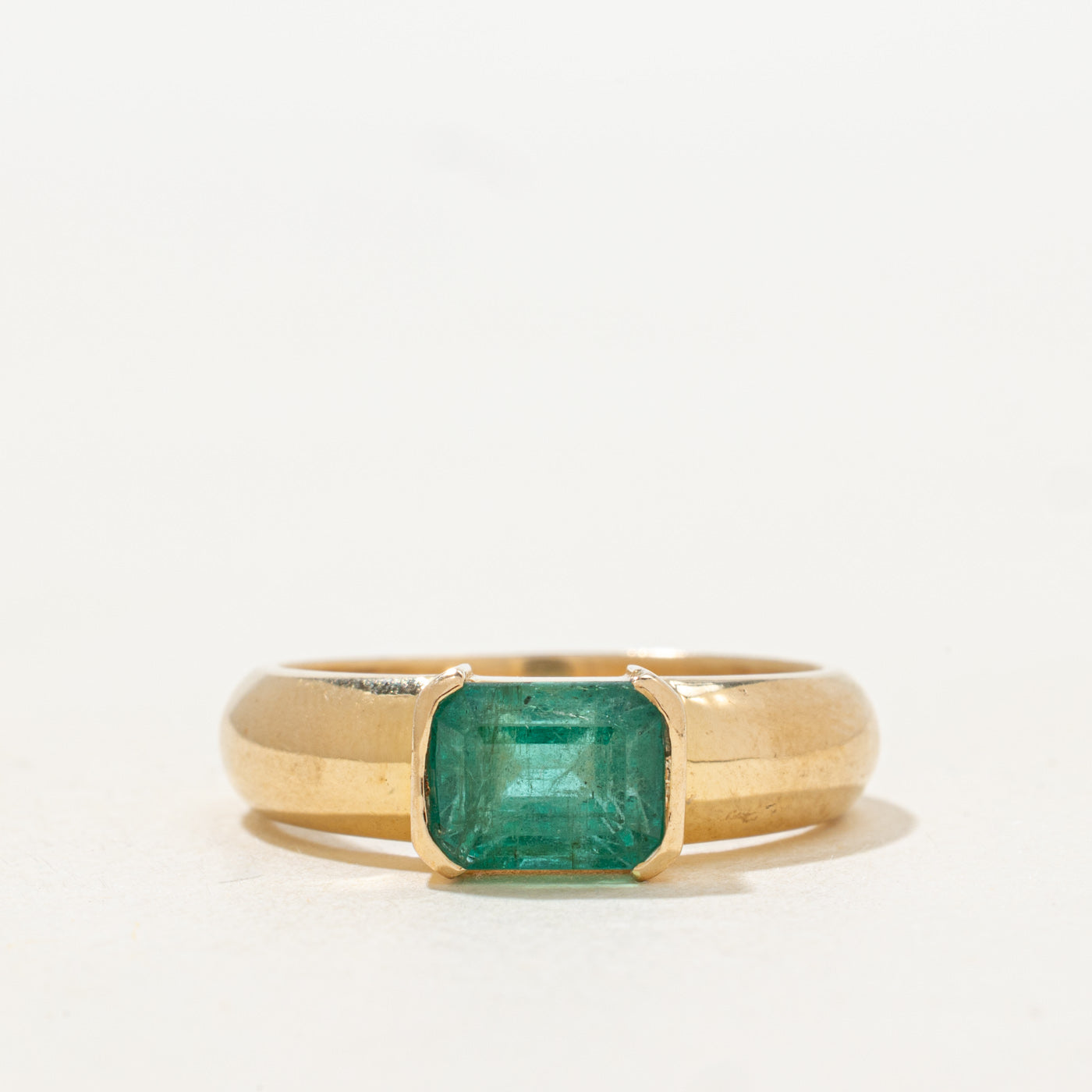 East West Solitaire Emerald Ring | 2.02ct | SZ 8.25 |