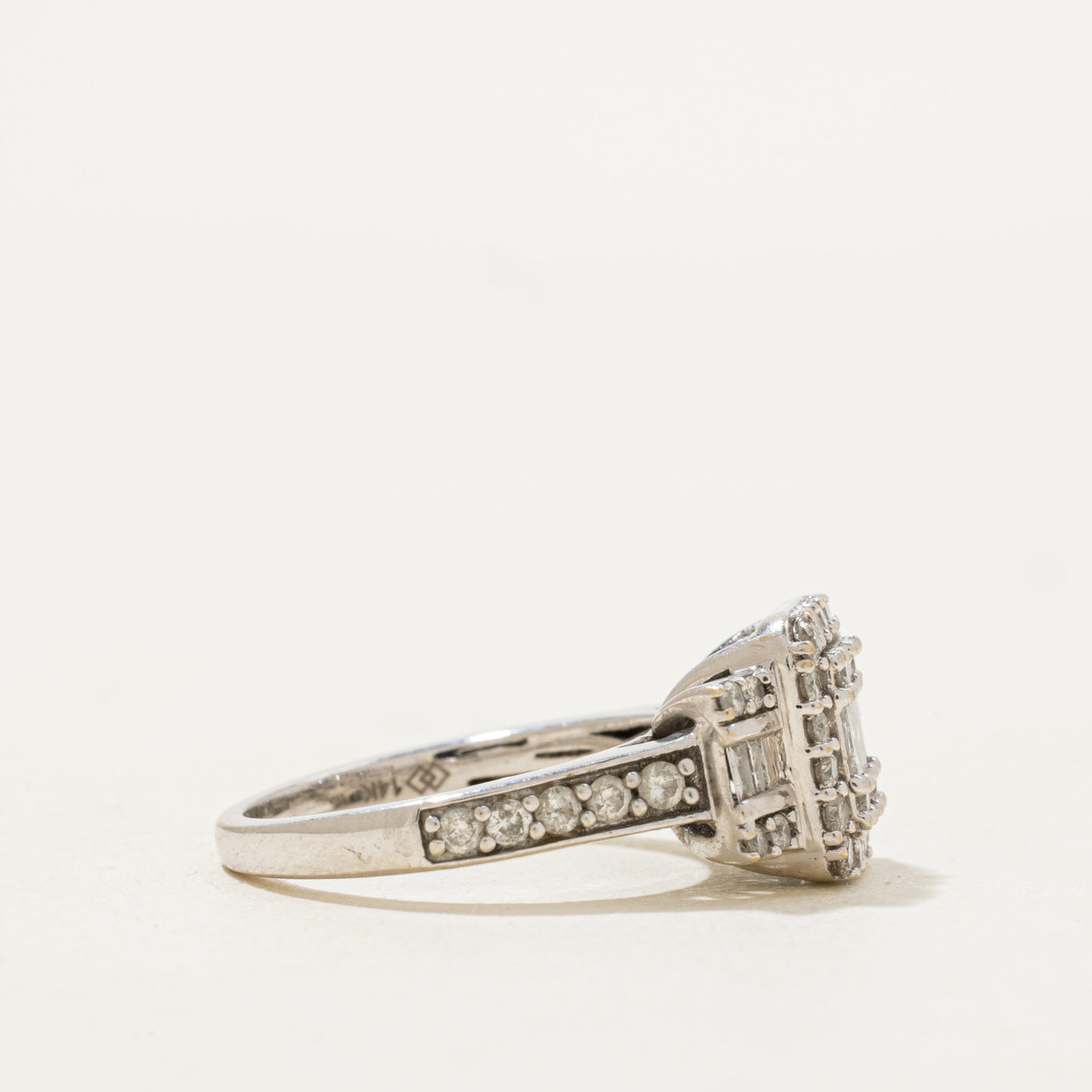 Illusion Set Diamond Cluster Halo Ring | 1.0ctw | SZ 6.0 |