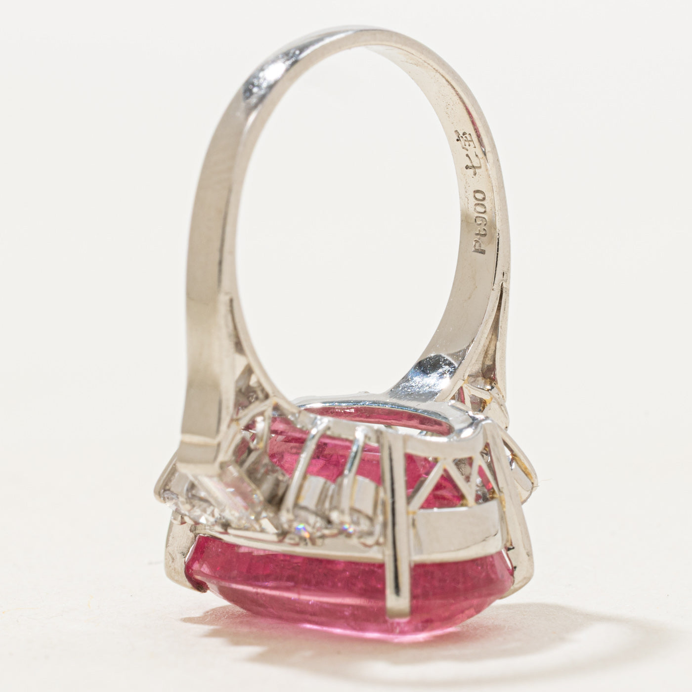 Pink Tourmaline & Diamond Cocktail Ring | 10.41ct, 0.82ctw | SZ 6.25 |