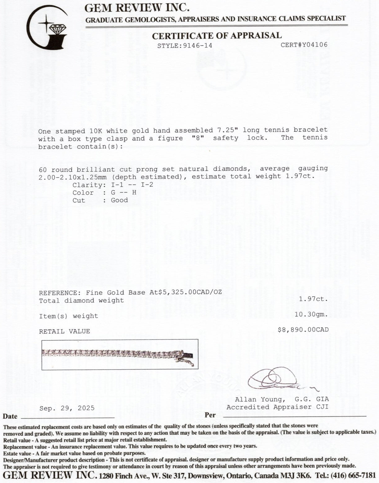 Illusion Set Diamond Tennis Bracelet | 1.97ctw | 7.25"