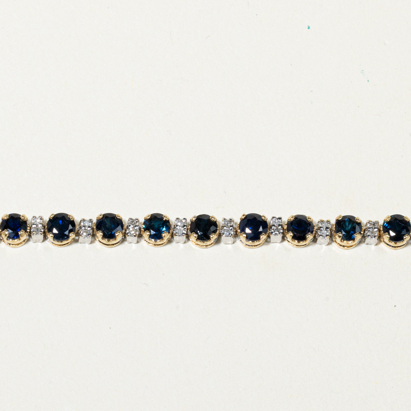 Sapphire & Diamond Gemstone Bracelet | 6.15ctw, 0.38ctw | 6.5"