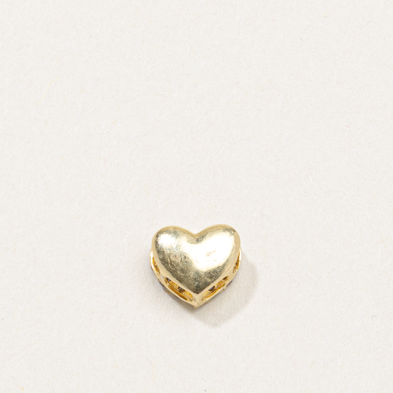 18K Pavé Set Diamond Heart Pendant