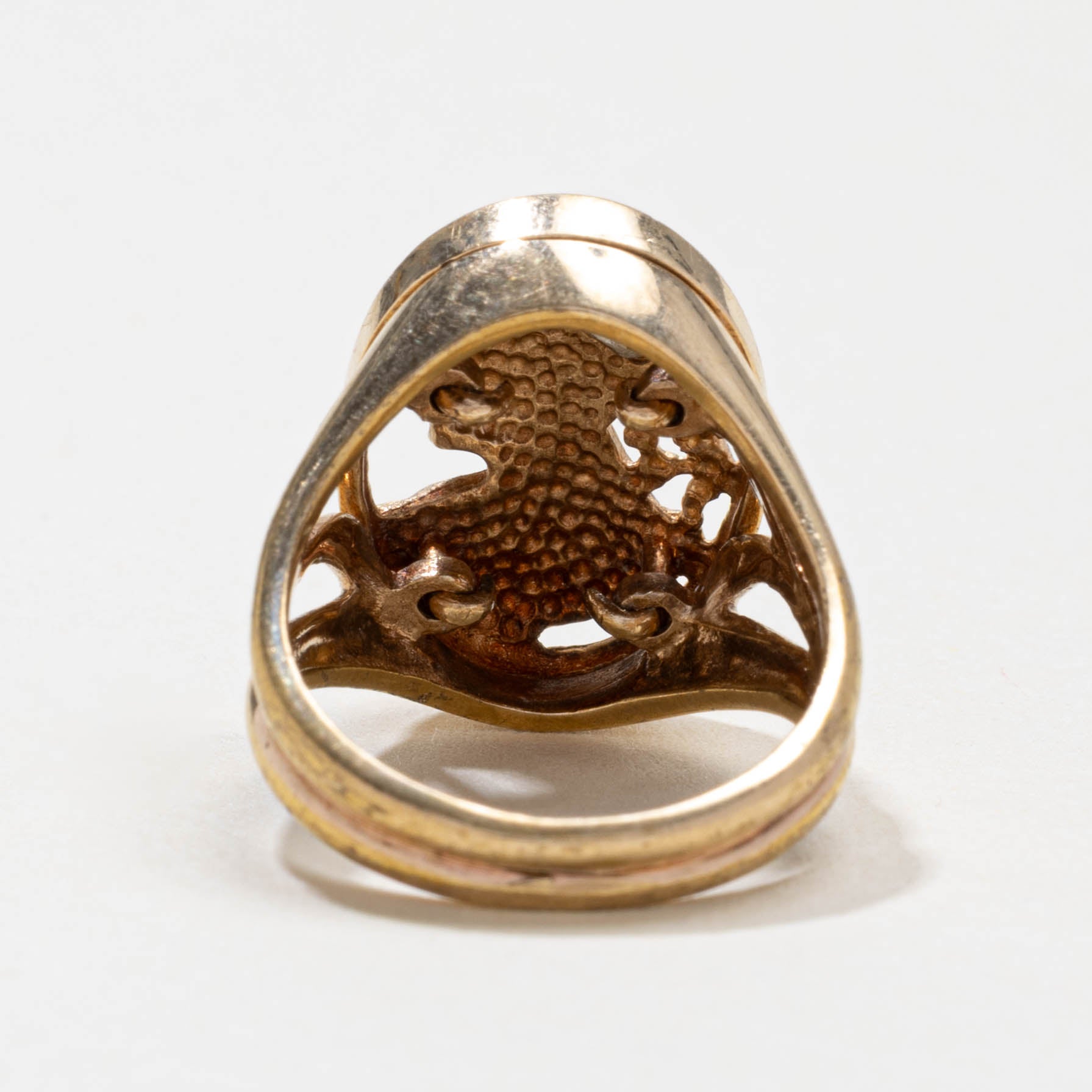 10k White Sapphire Portrait Ring | 0.05ctw | SZ 4.5