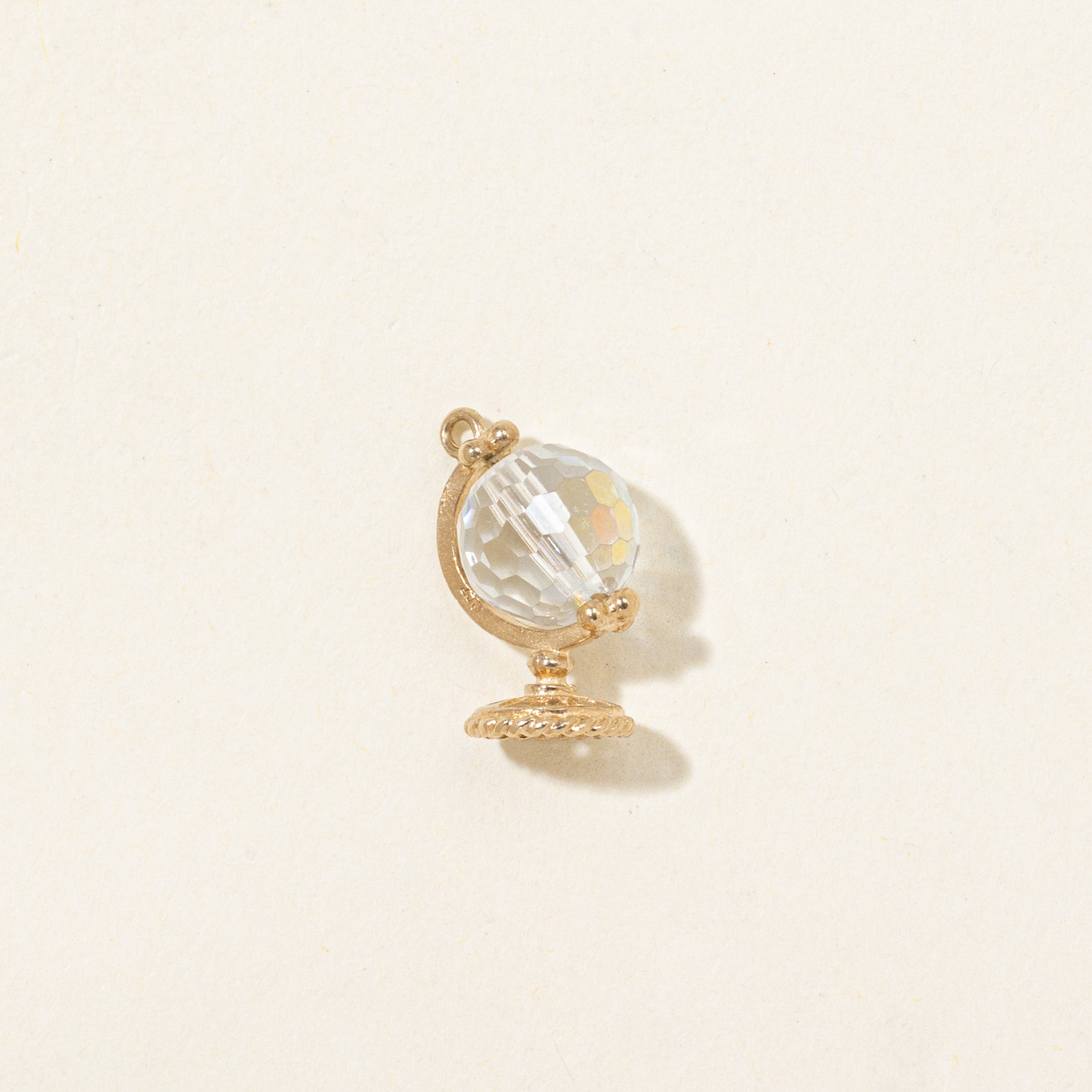 Coated Quartz Bead Globe Charm | 2.80ct