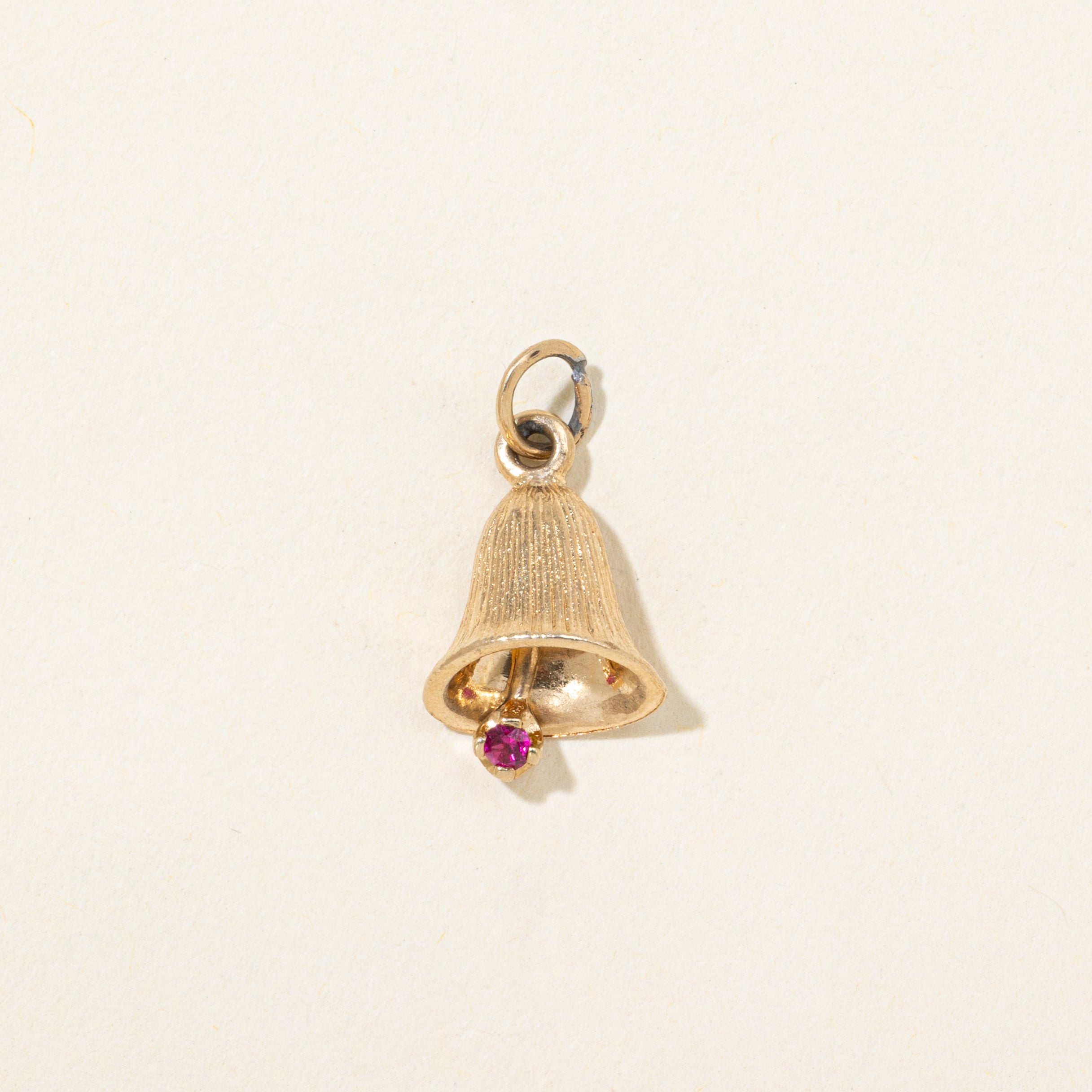 Synthetic Ruby Bell Charm | 0.04ct