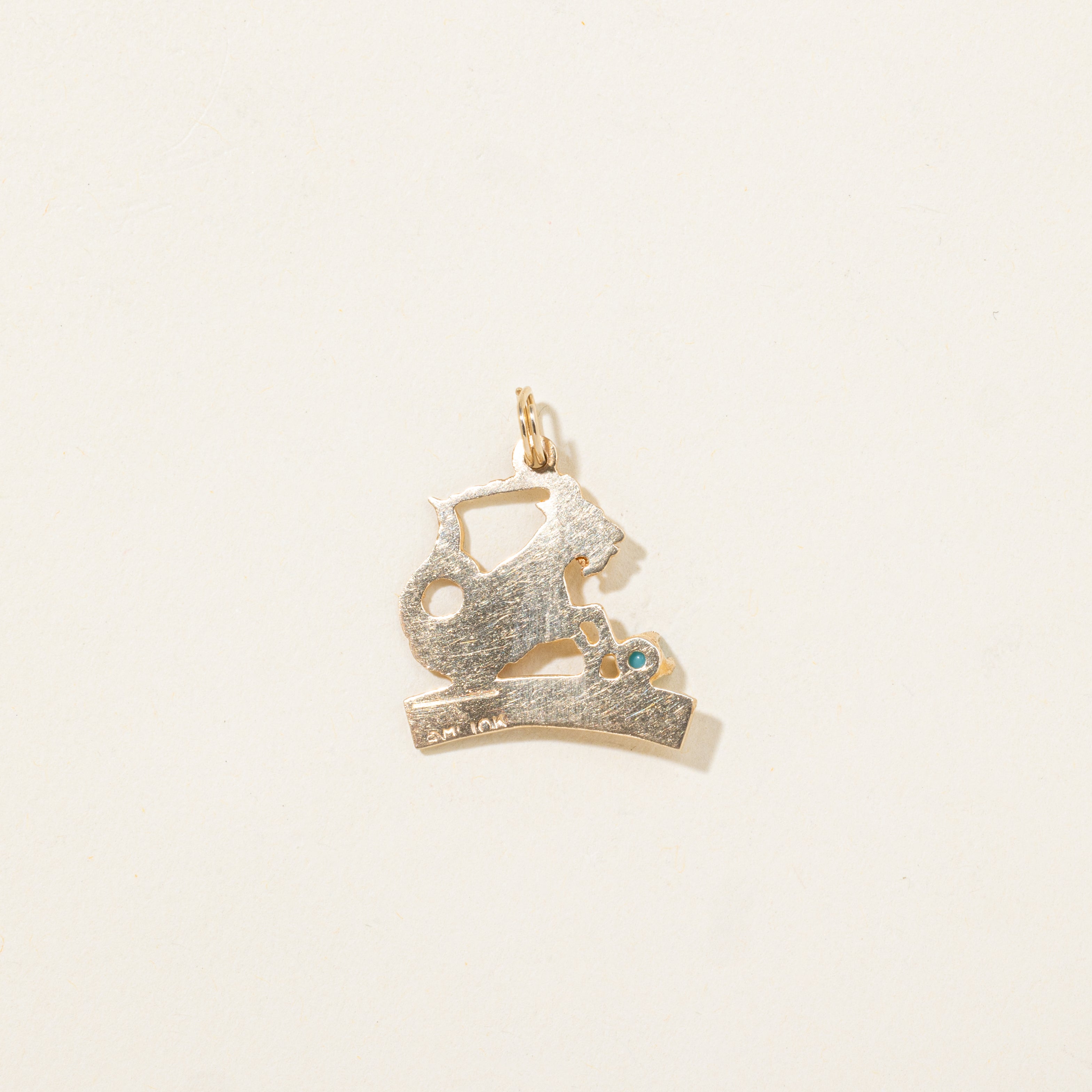 Imitation Turquoise Capricorn Zodiac Charm | 0.15ct