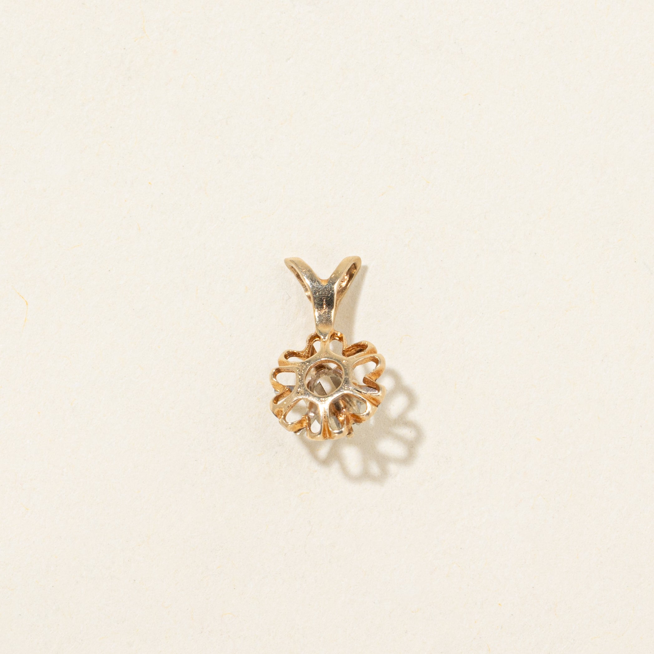 Diamond Floral Pendant | 0.10ct