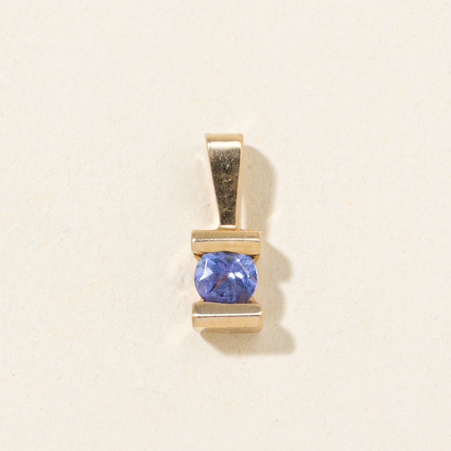 Tension Set Tanzanite Pendant | 0.20ct