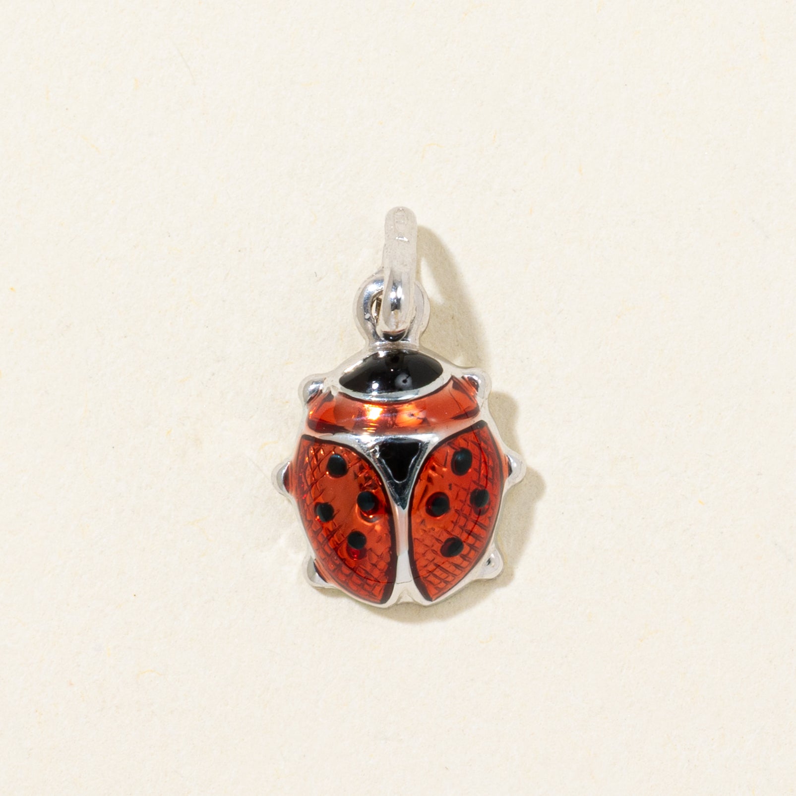 18k Enamel Ladybug Charm
