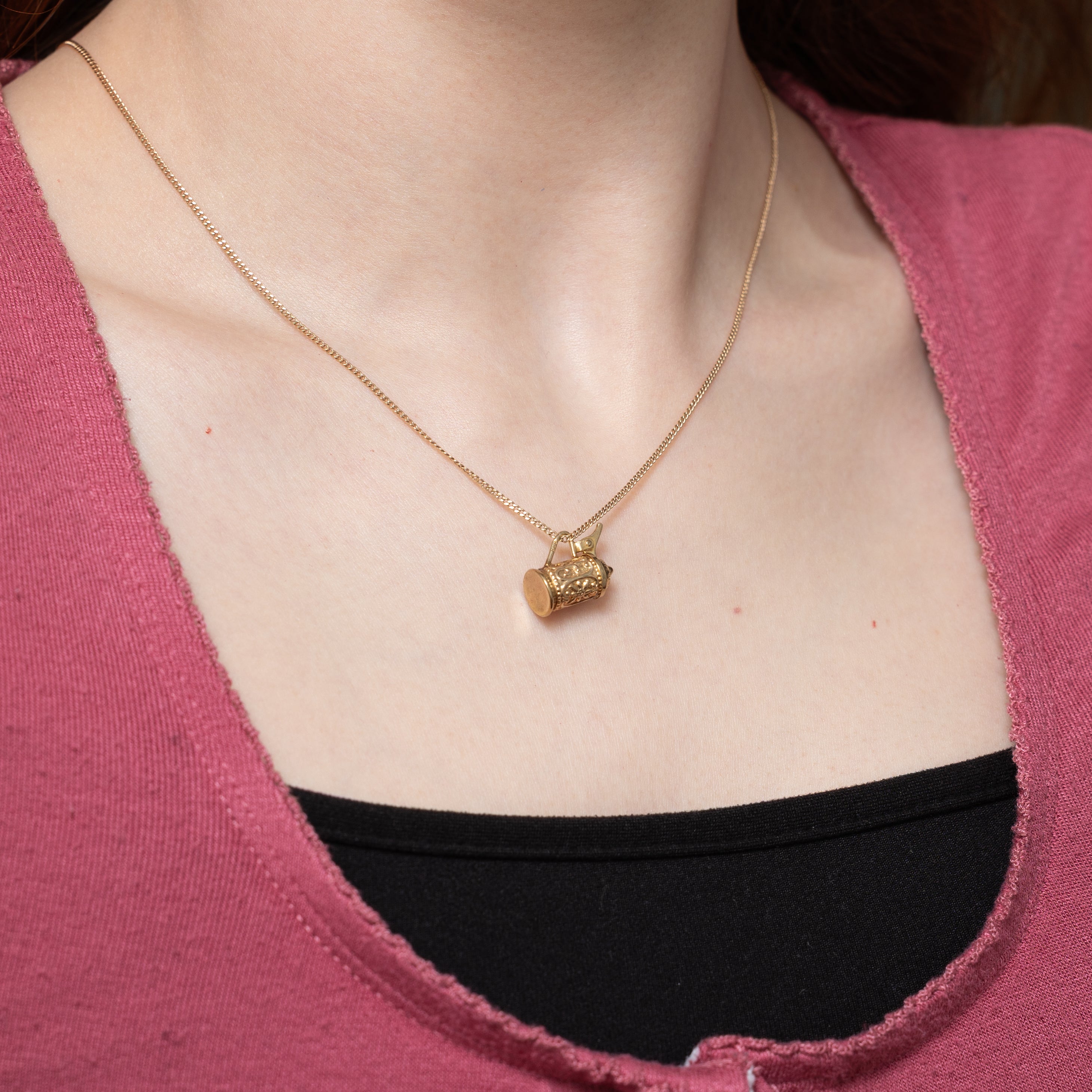 8k Yellow Gold Beer Stein Charm