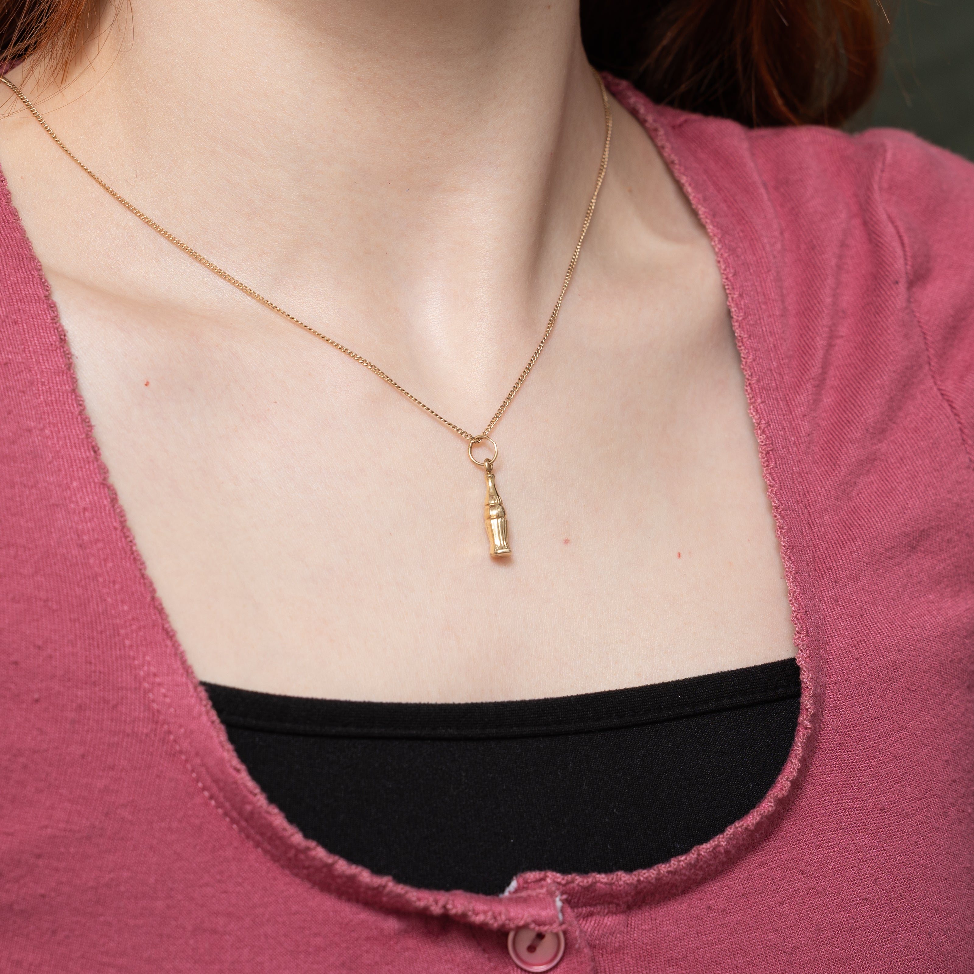 10k Yellow Gold Coca Cola Bottle Charm