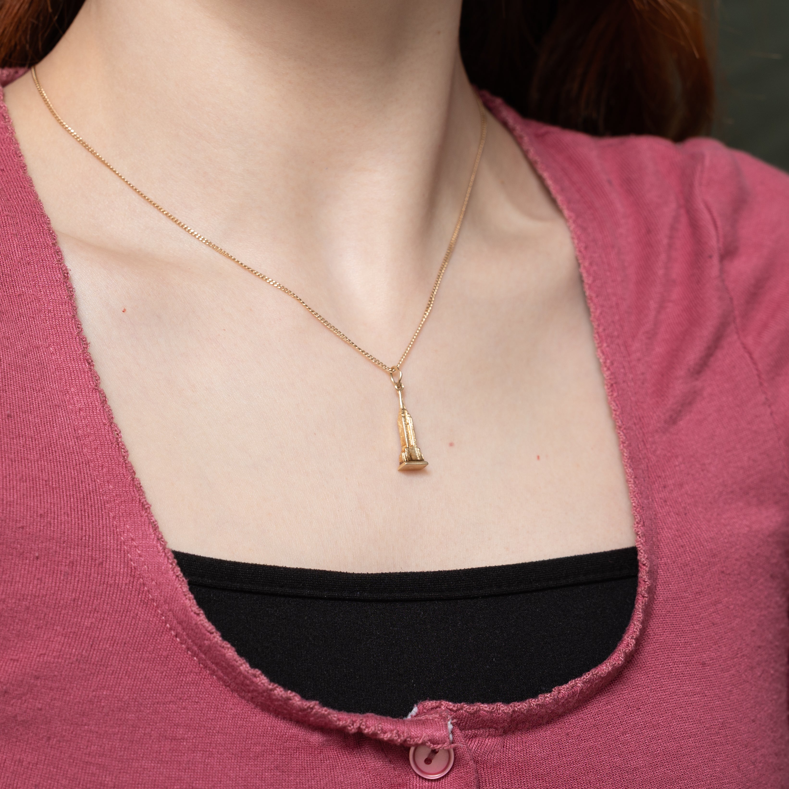 14k Yellow Gold Empire State Building Charm