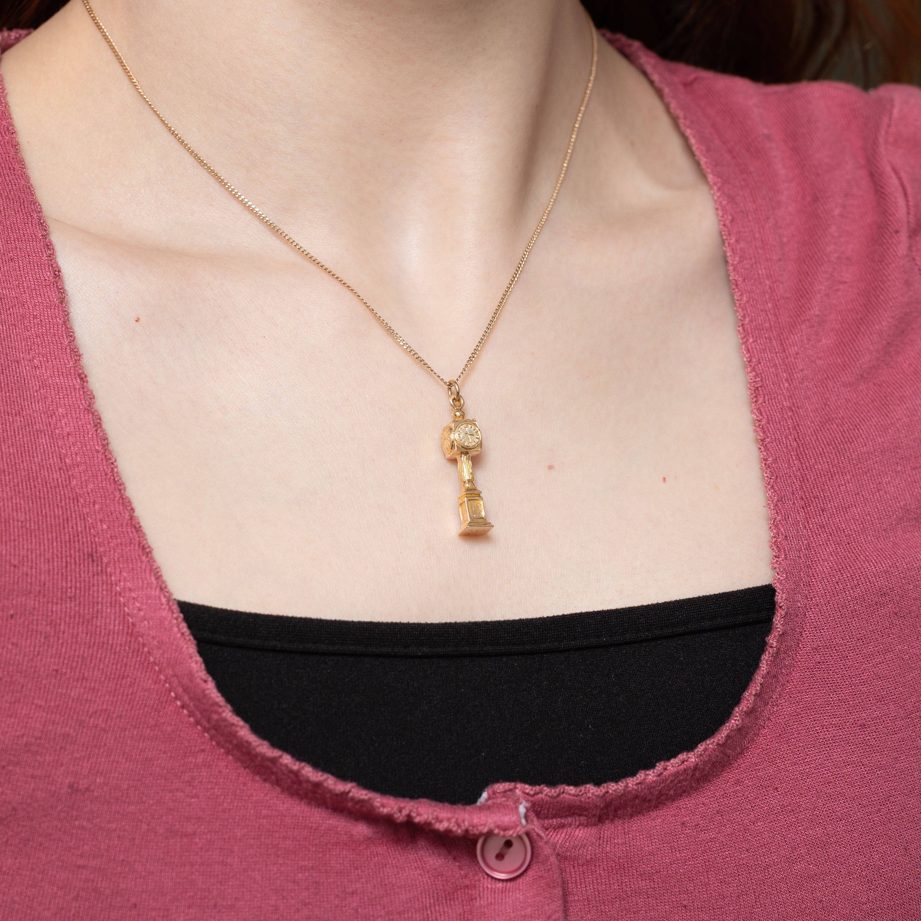 'Birks' 10k Yellow Gold Gastown Steamclock Charm