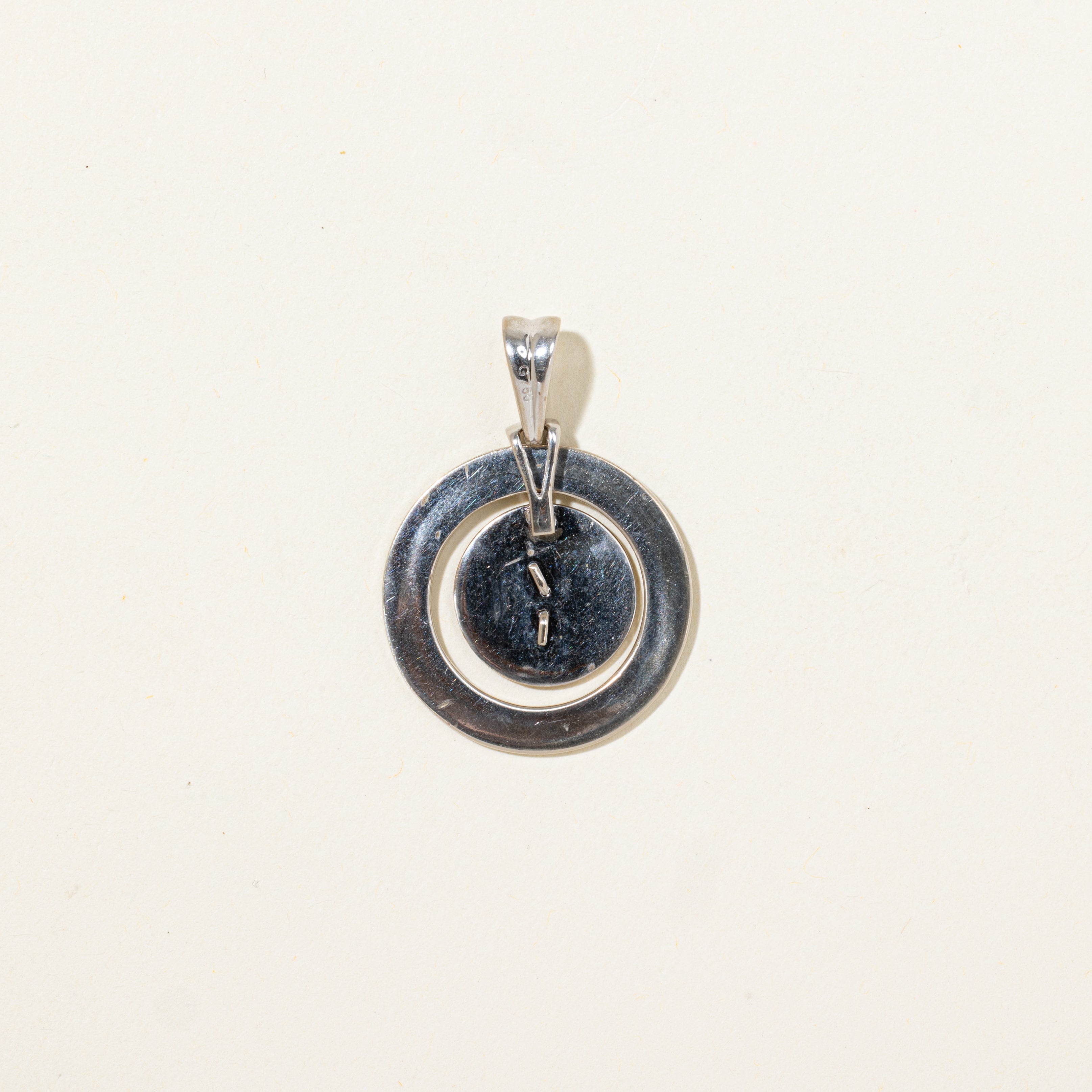 18k White Gold Zodiac Sun Pendant
