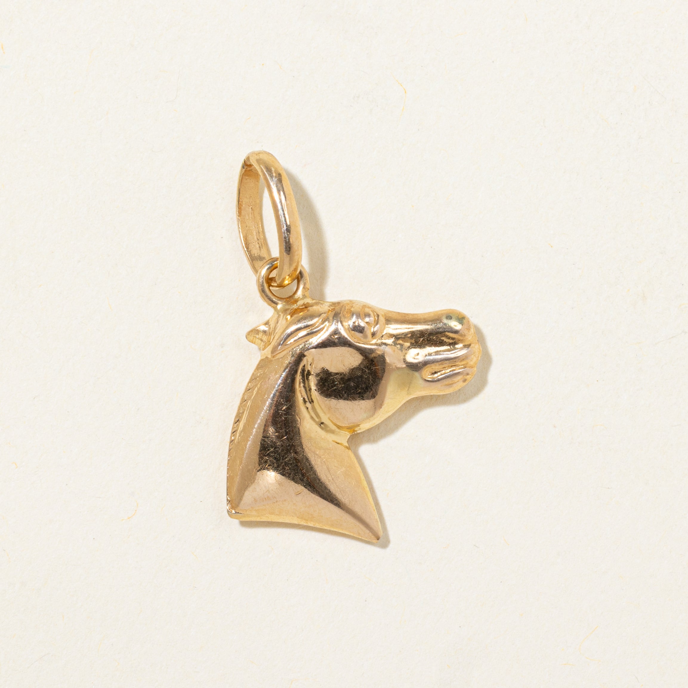 18k Yellow Gold Horse Charm