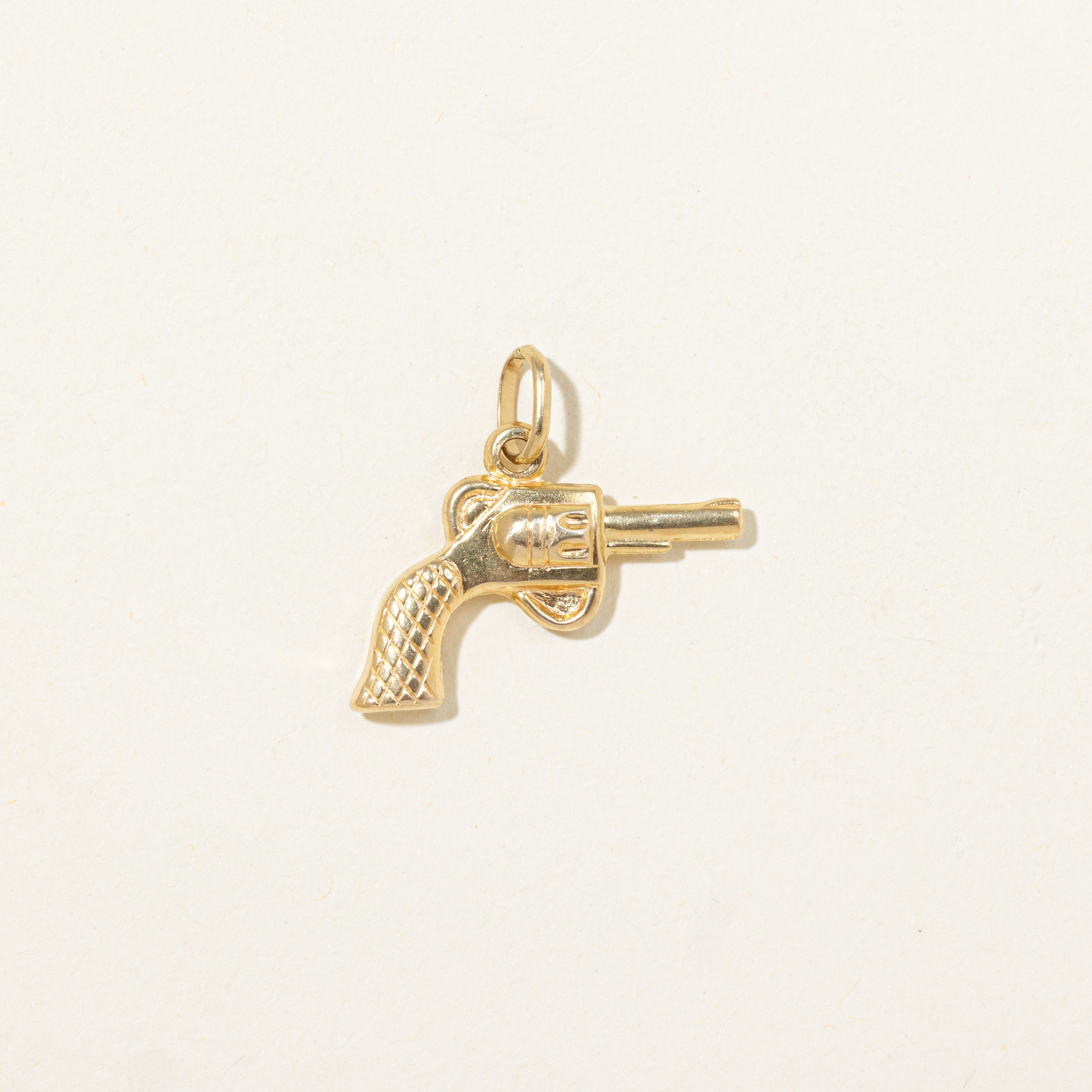 18k Yellow Gold Revolver Charm