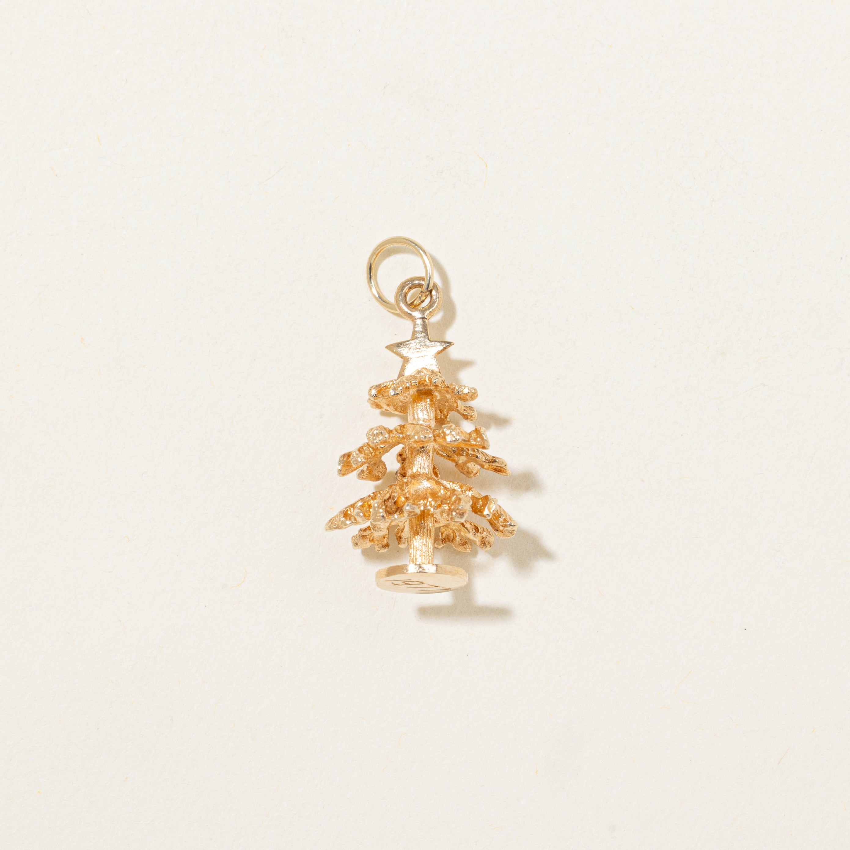 10k Yellow Gold Christmas Tree Charm