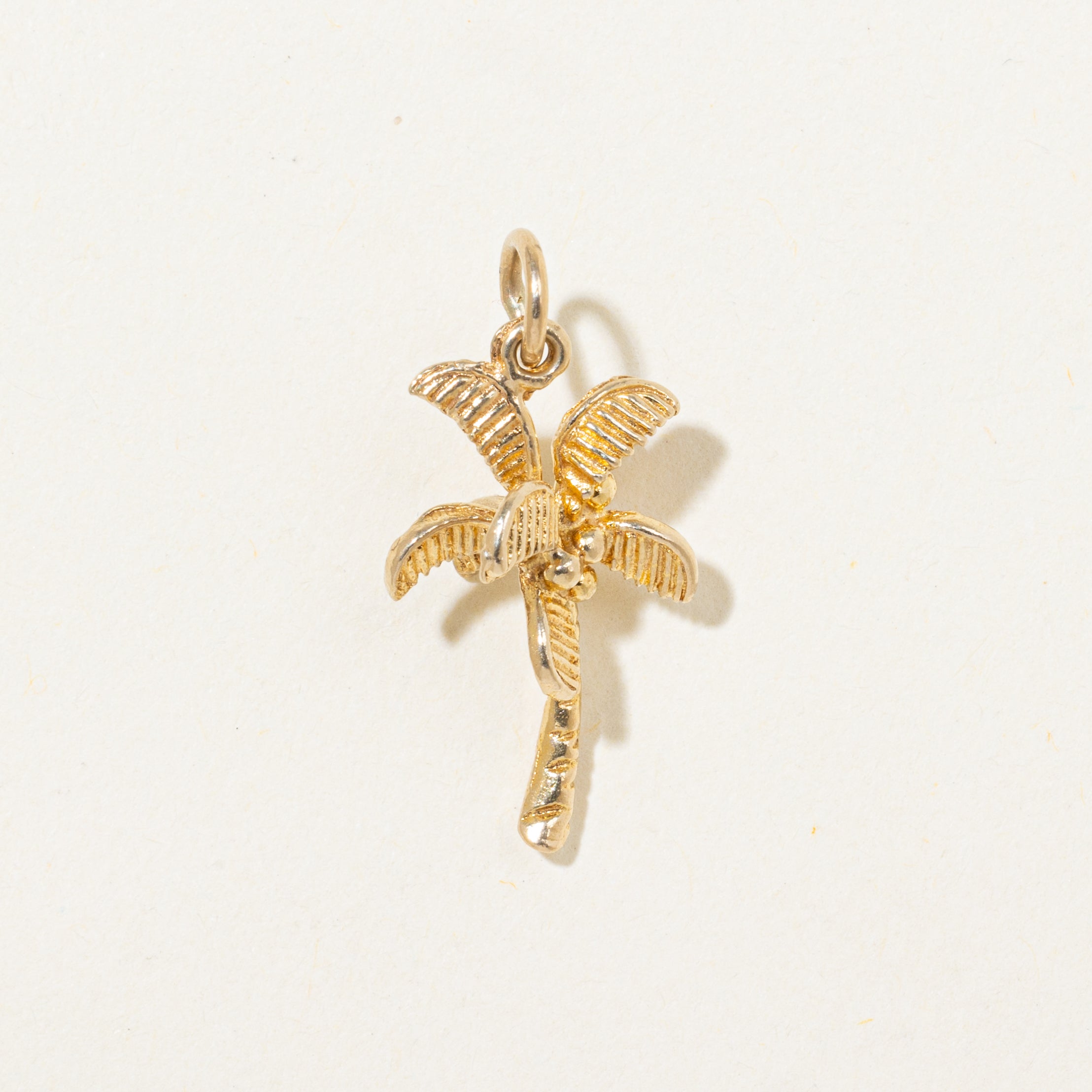 10k Yellow Gold Palm Tree Charm