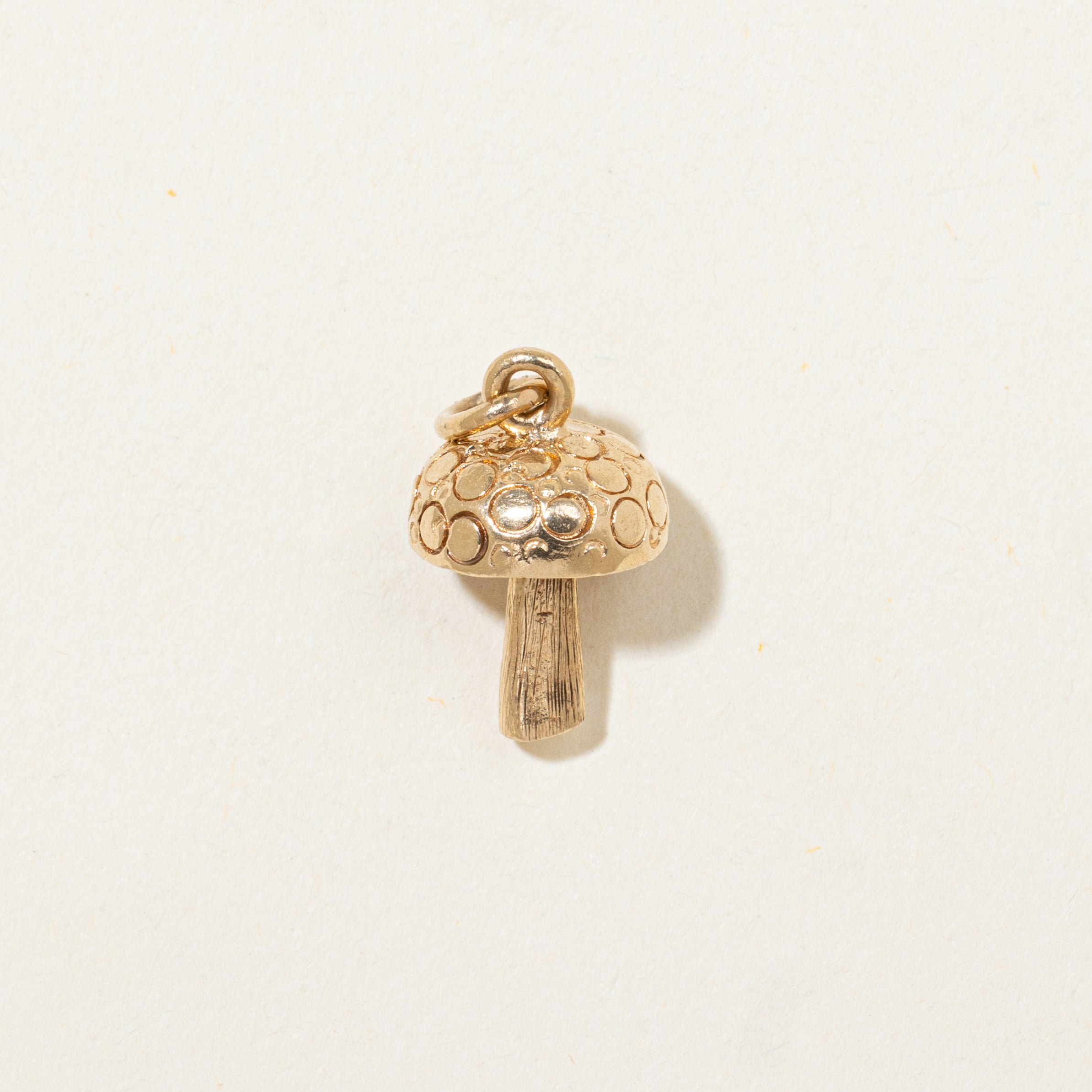 10k Yellow Gold Mushroom Charm