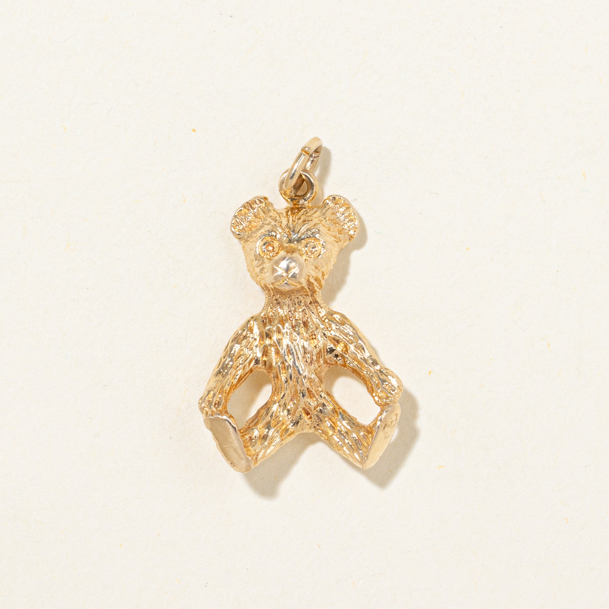 14k Yellow Gold Teddy Bear Charm