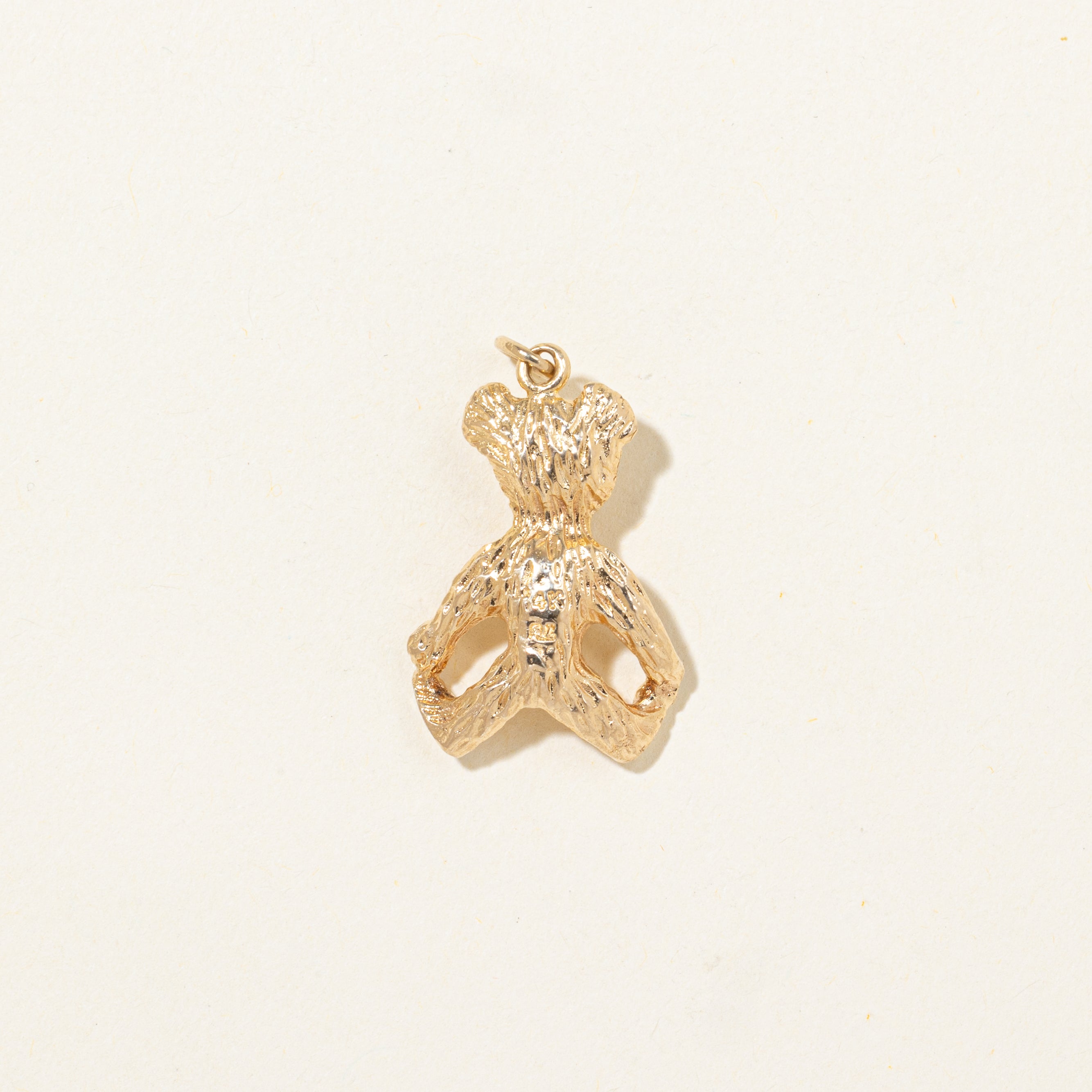 14k Yellow Gold Teddy Bear Charm